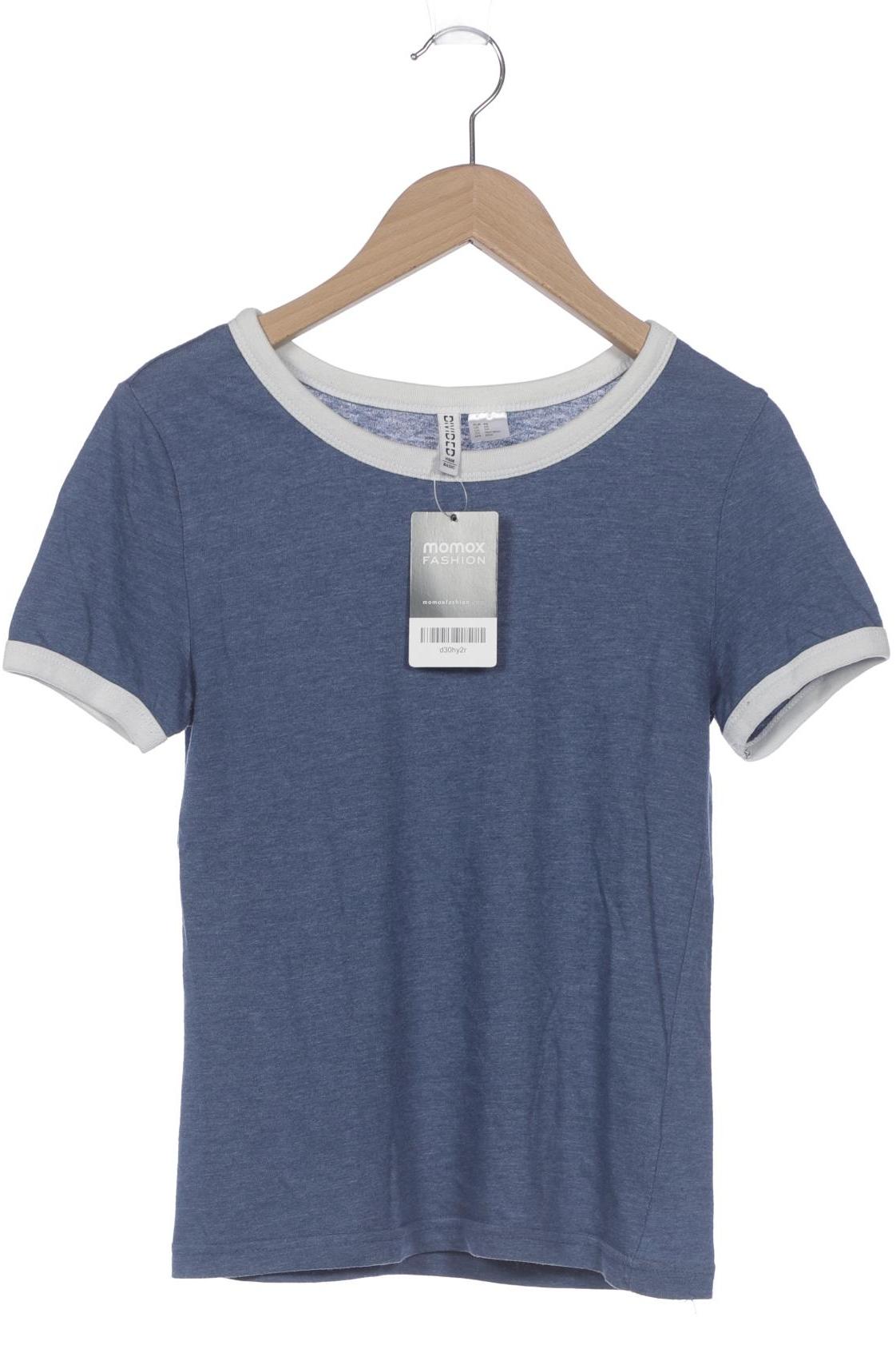 

H&M Damen T-Shirt, marineblau, Gr. 34
