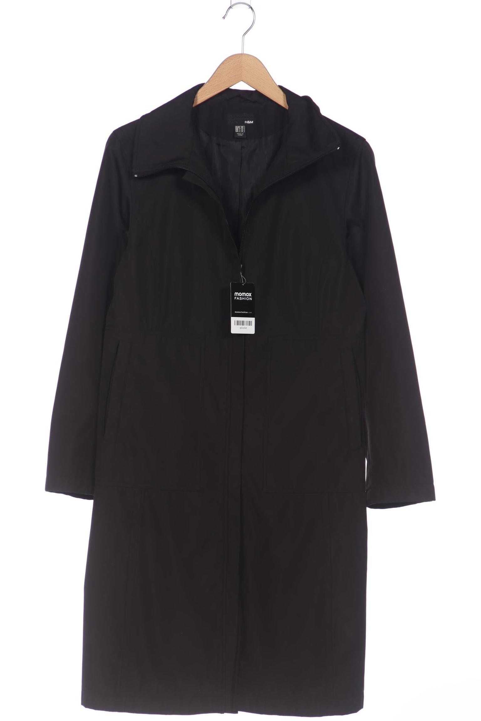 

H&M Damen Mantel, schwarz, Gr. 38