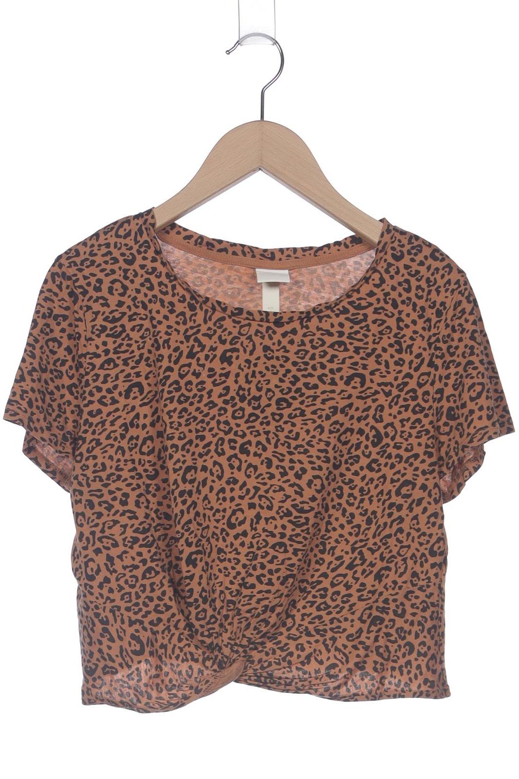 

H&M Damen T-Shirt, braun, Gr. 36
