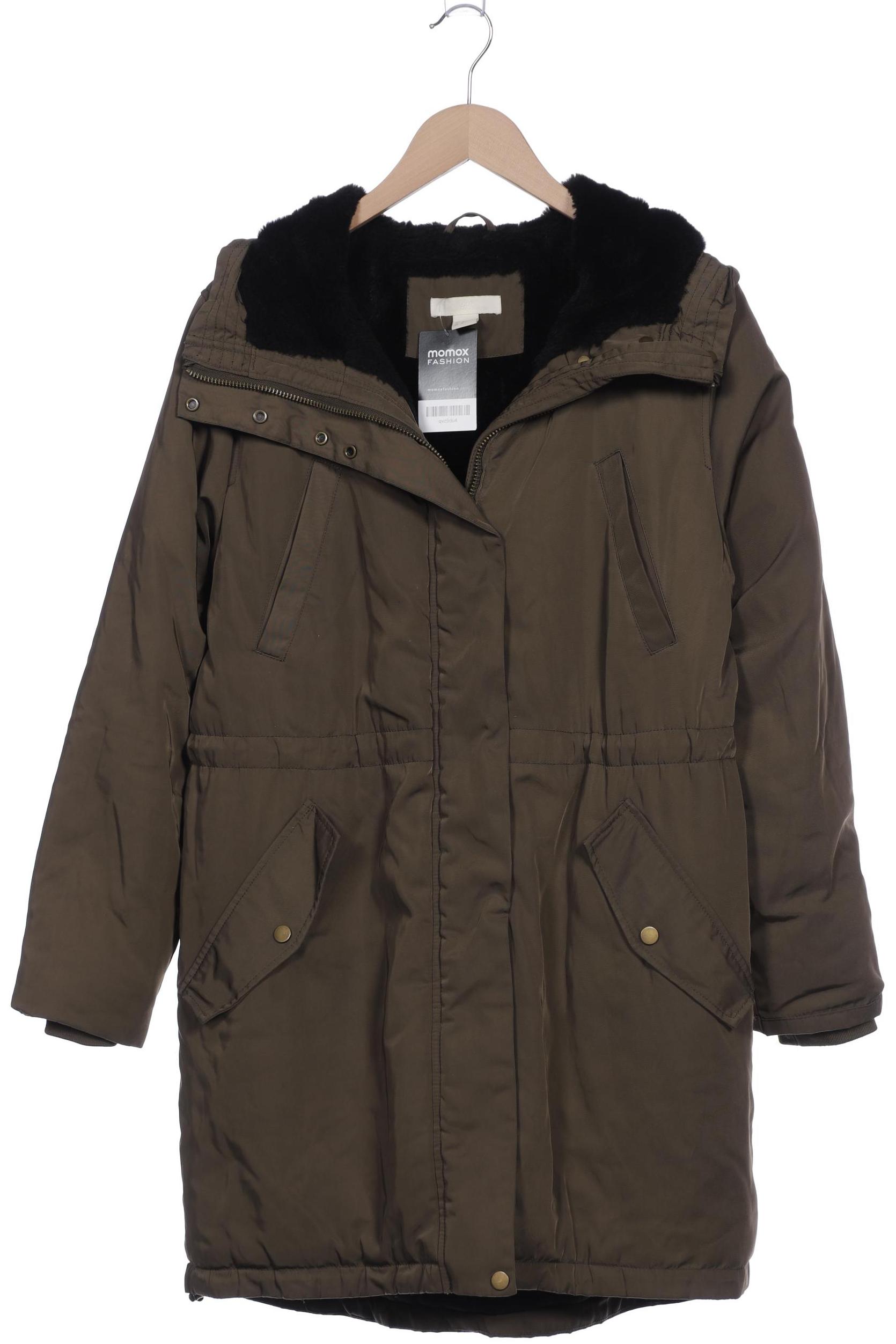

H&M Damen Mantel, grün, Gr. 42