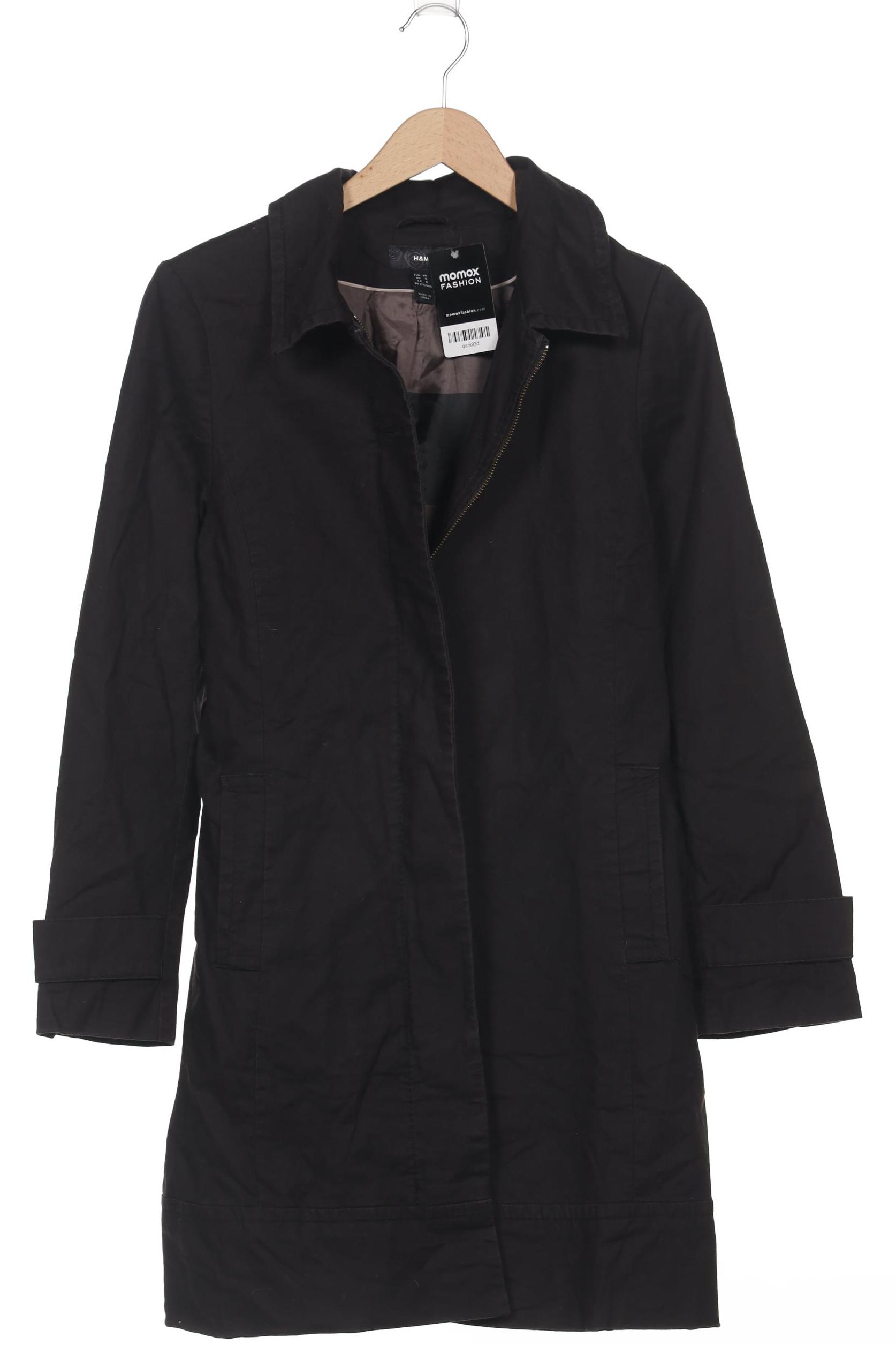

H&M Damen Mantel, schwarz, Gr. 38