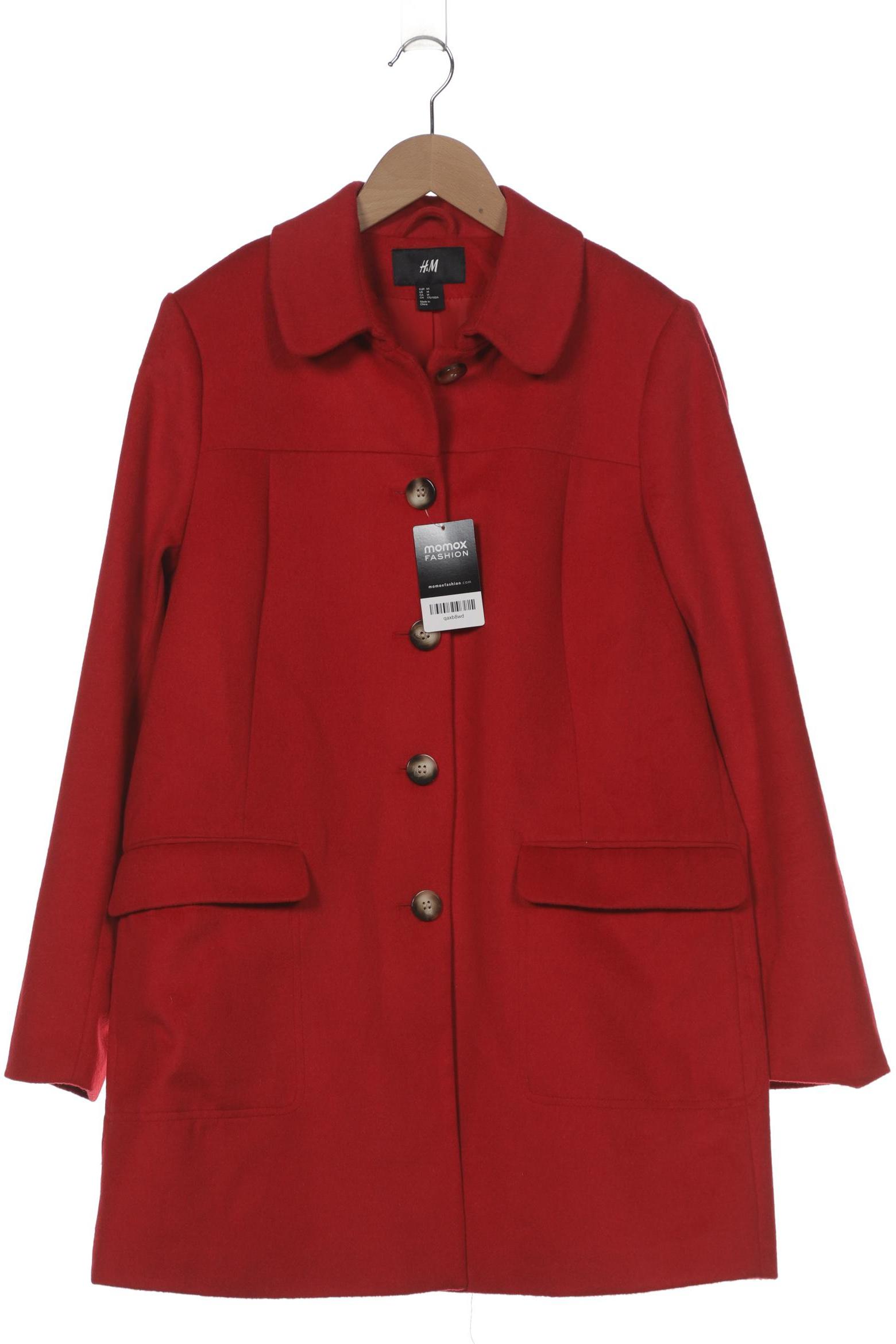 

H&M Damen Mantel, rot, Gr. 44