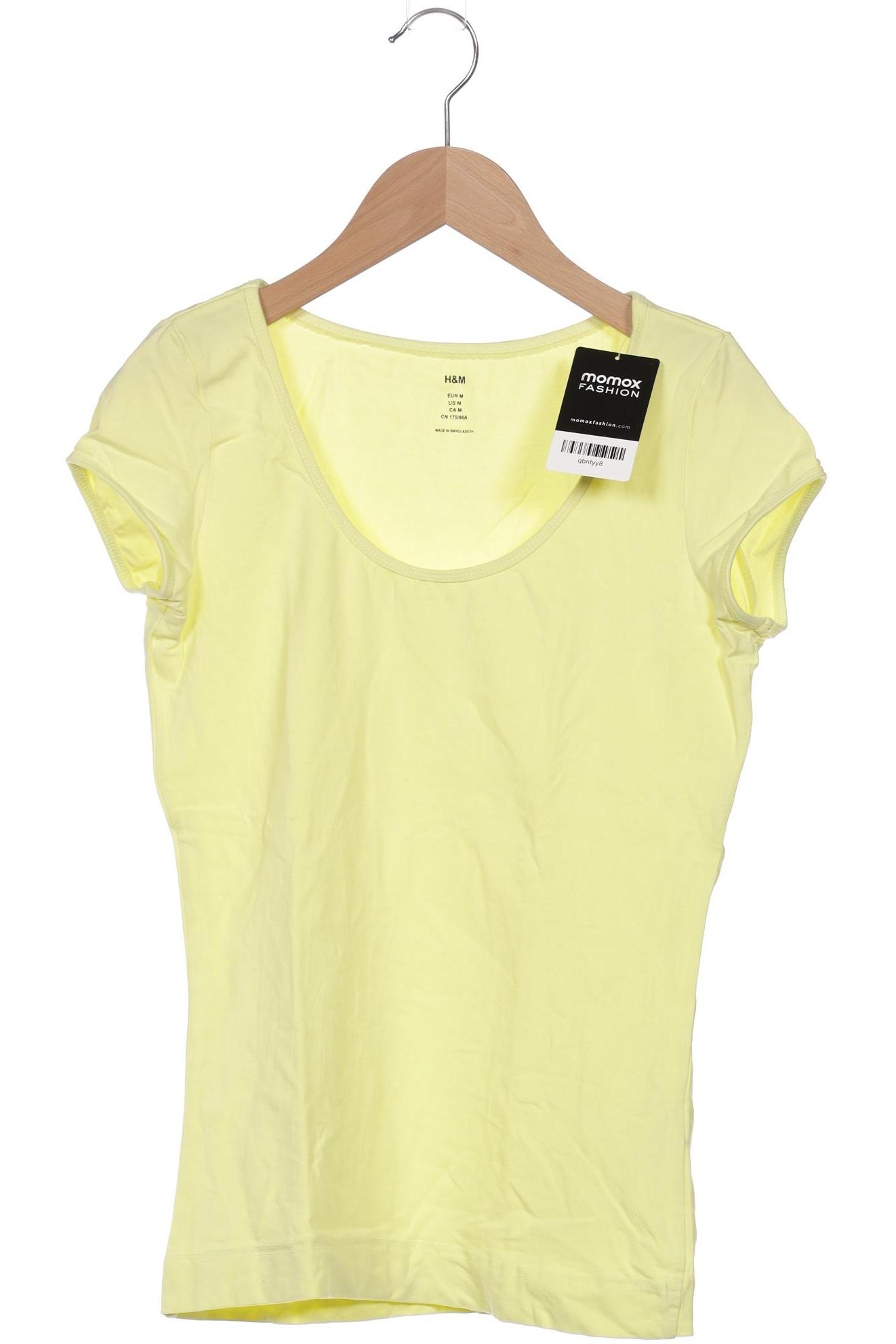 

H&M Damen T-Shirt, gelb, Gr. 38
