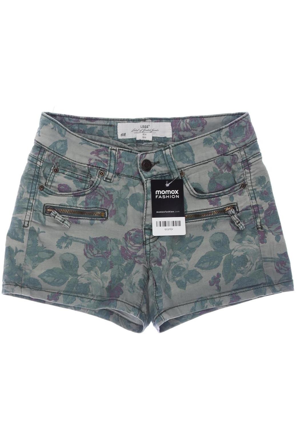 

H&M Damen Shorts, grün, Gr. 34