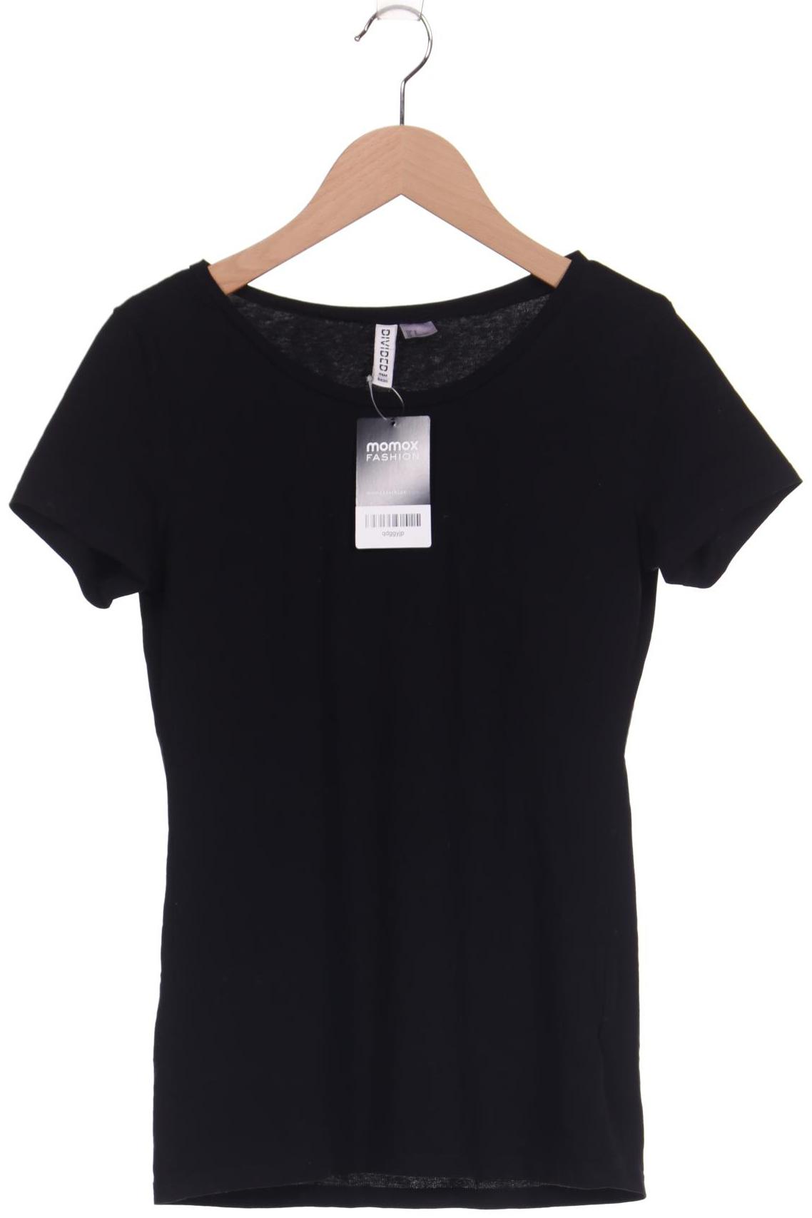 

H&M Damen T-Shirt, schwarz