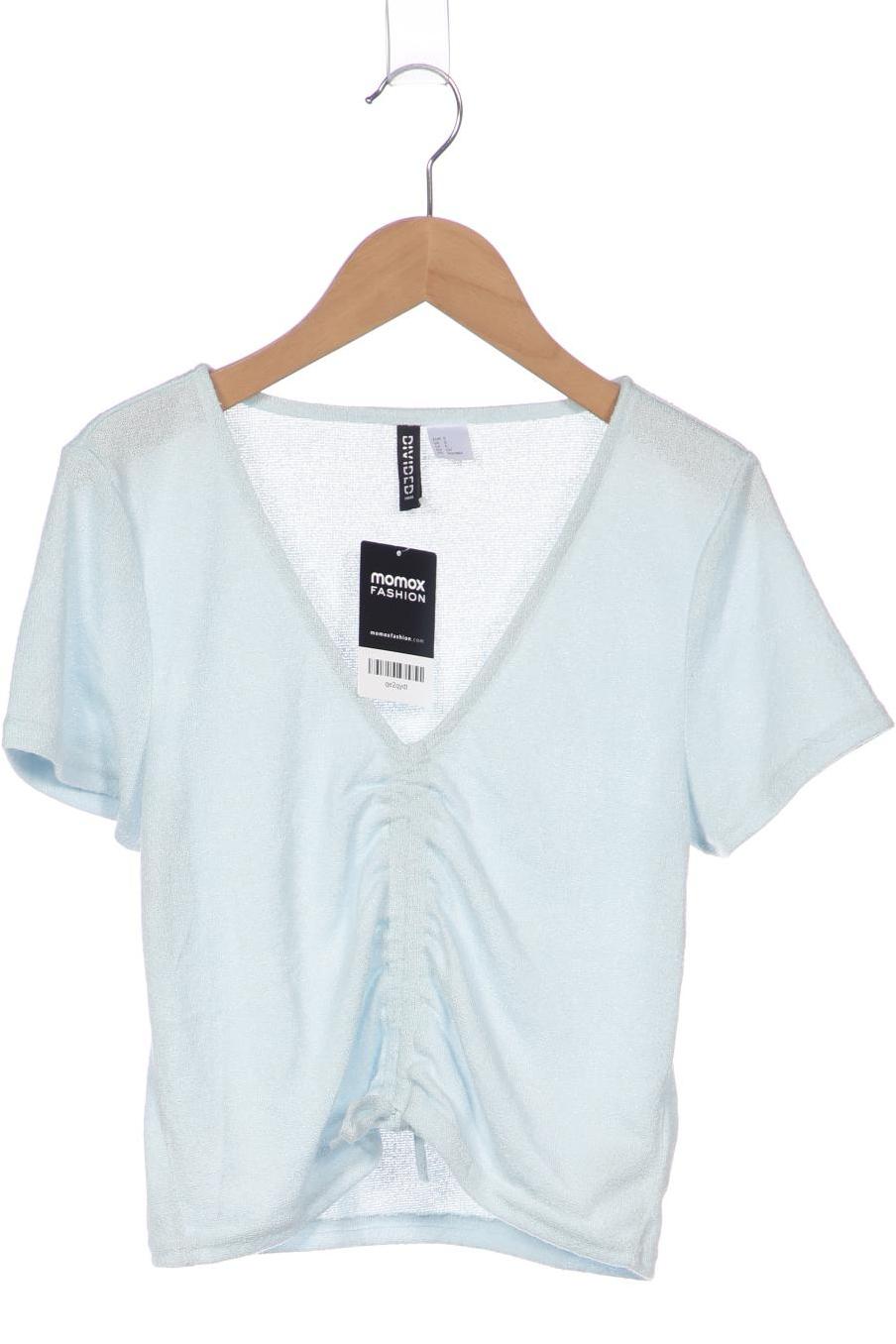 

H&M Damen T-Shirt, hellblau, Gr. 36