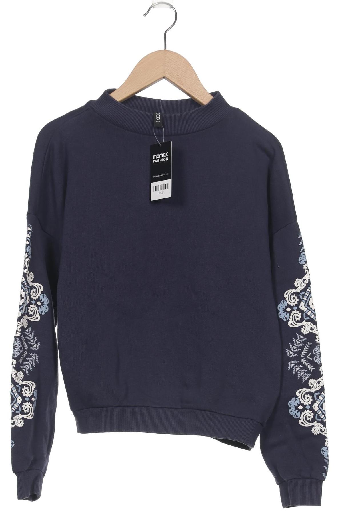 

H&M Damen Sweatshirt, marineblau, Gr. 34