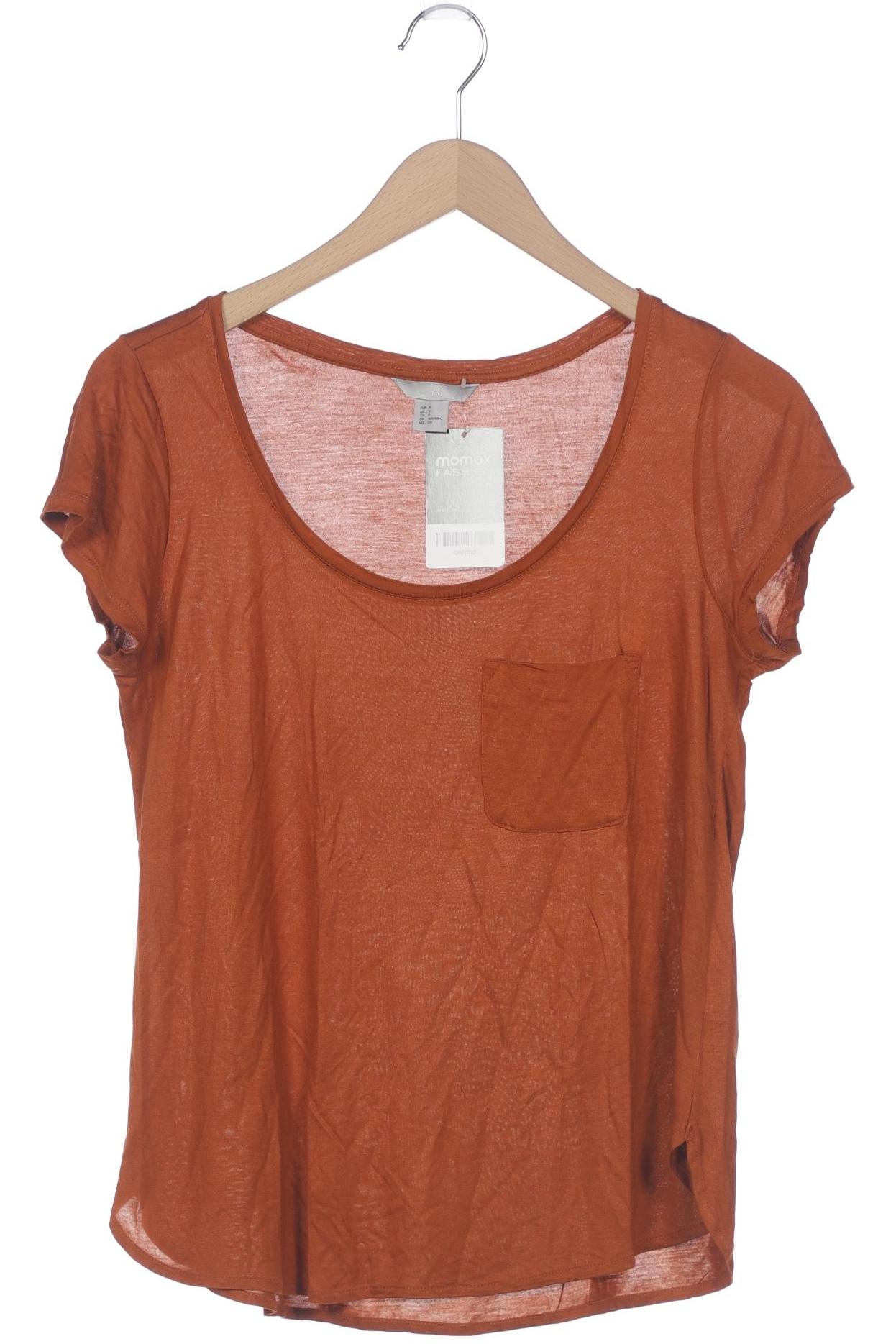 

H&M Damen T-Shirt, braun, Gr. 36