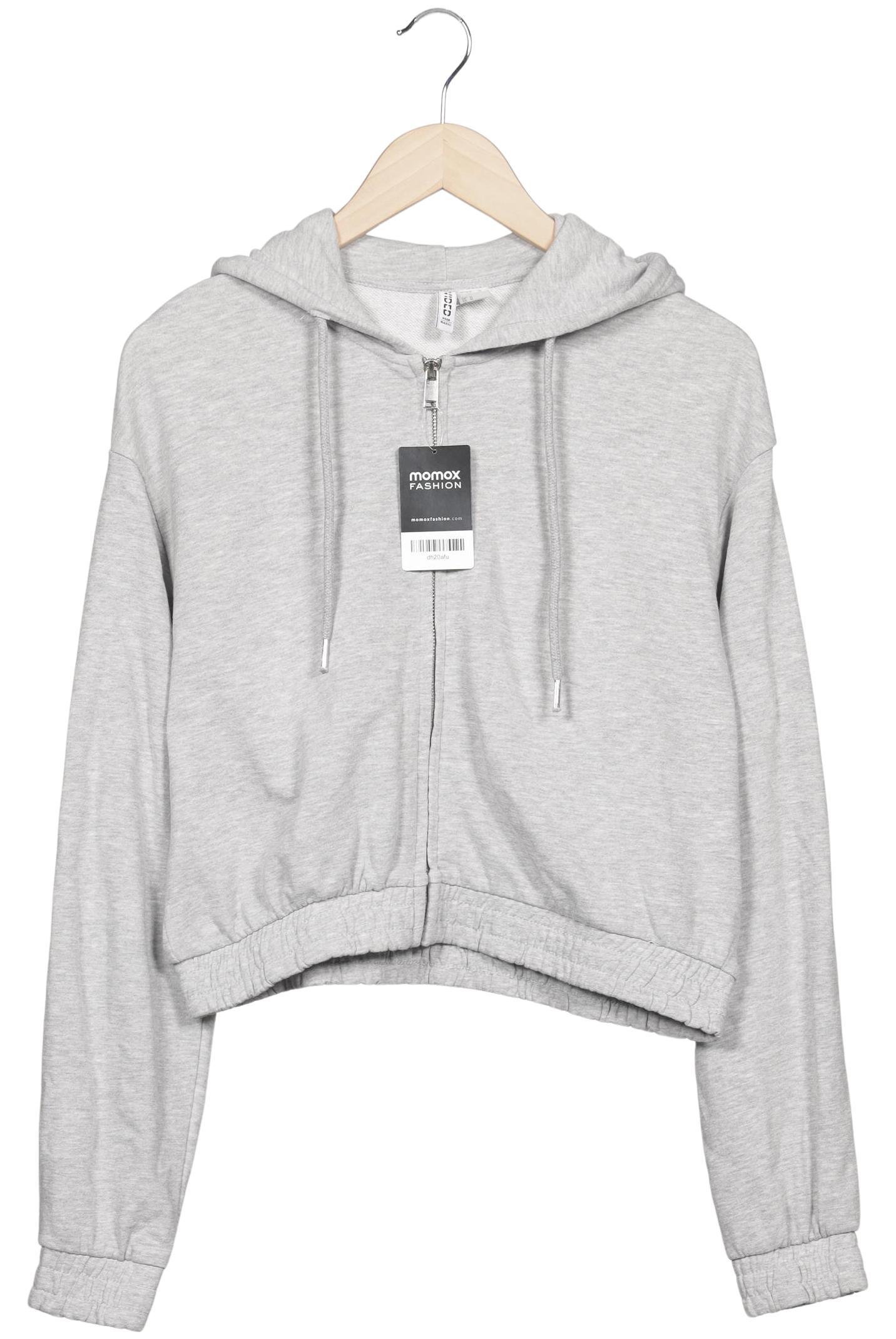 

H&M Damen Kapuzenpullover, grau, Gr. 38