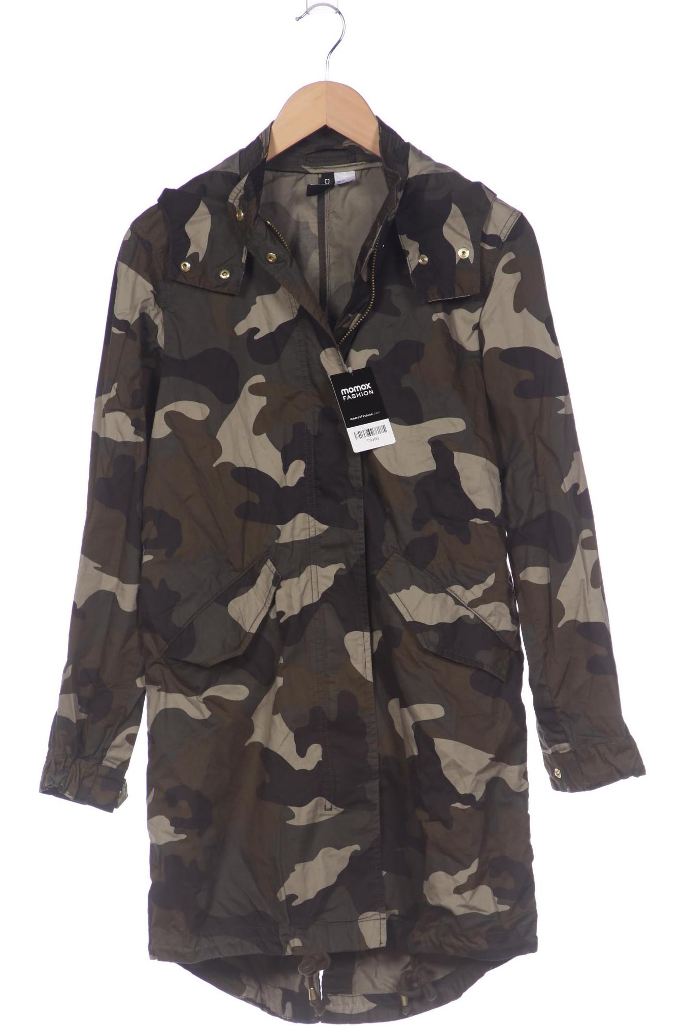 

H&M Damen Mantel, grün, Gr. 32