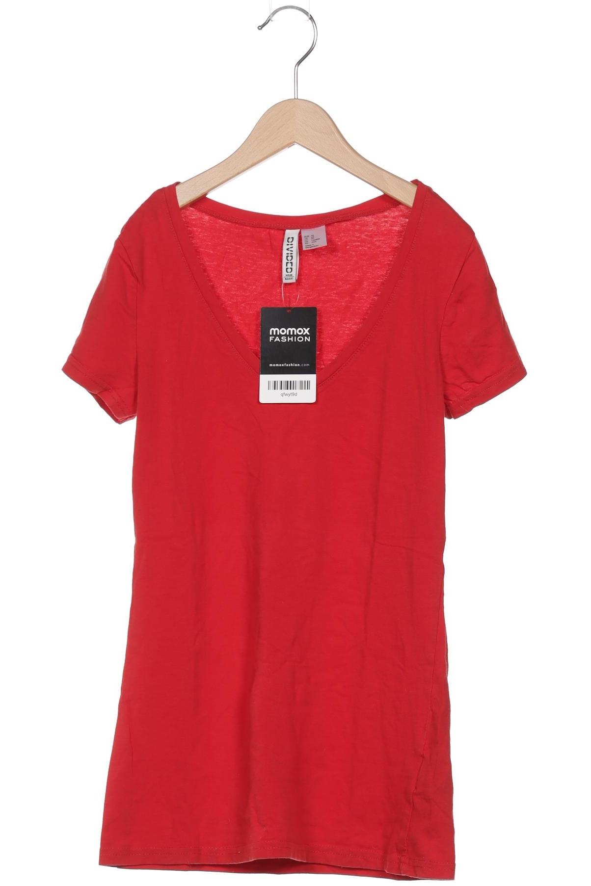 

H&M Damen T-Shirt, rot, Gr. 34