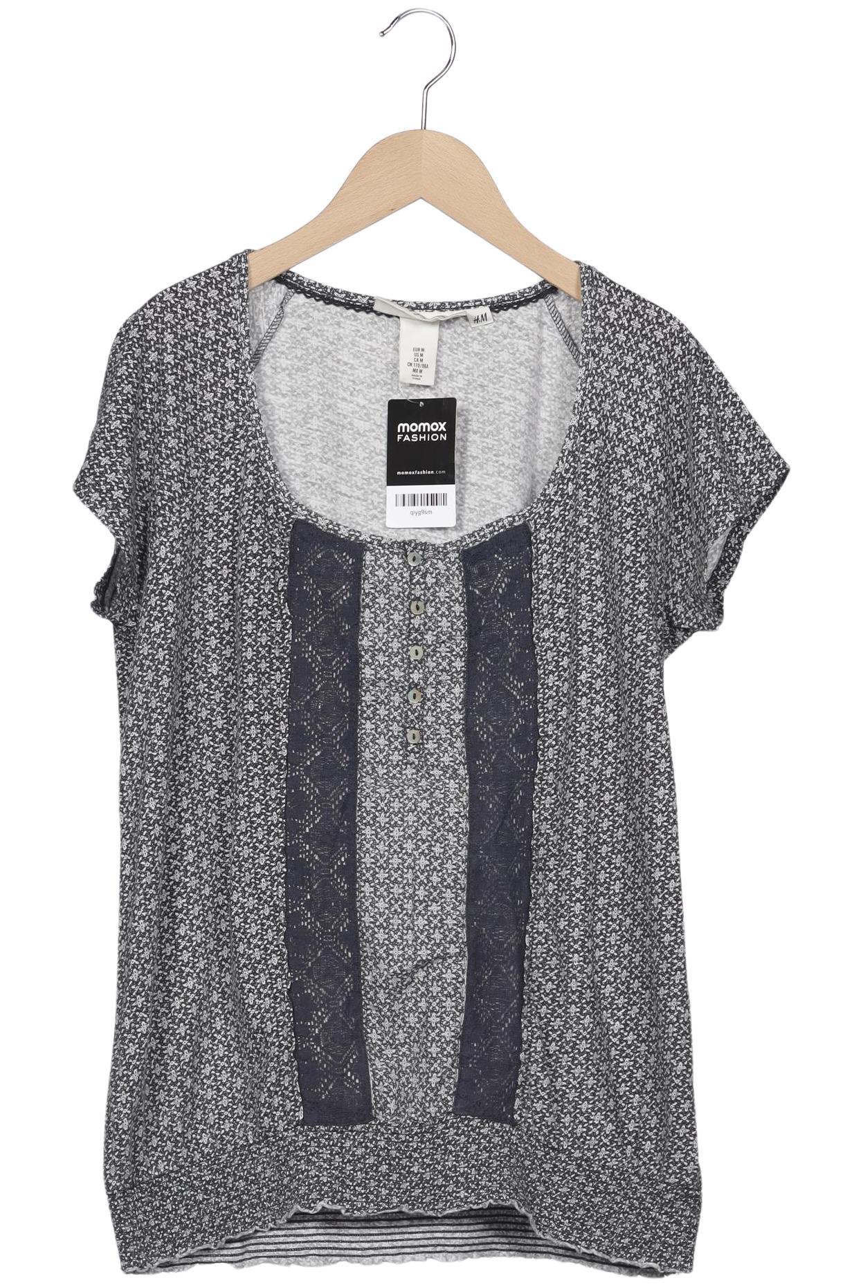 

H&M Damen T-Shirt, marineblau, Gr. 38