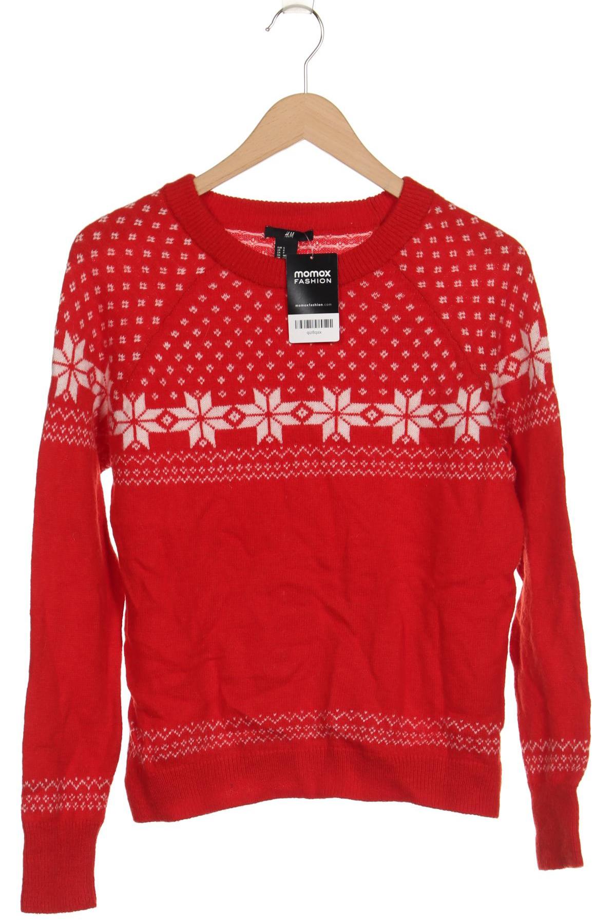 

H&M Damen Pullover, rot, Gr. 36