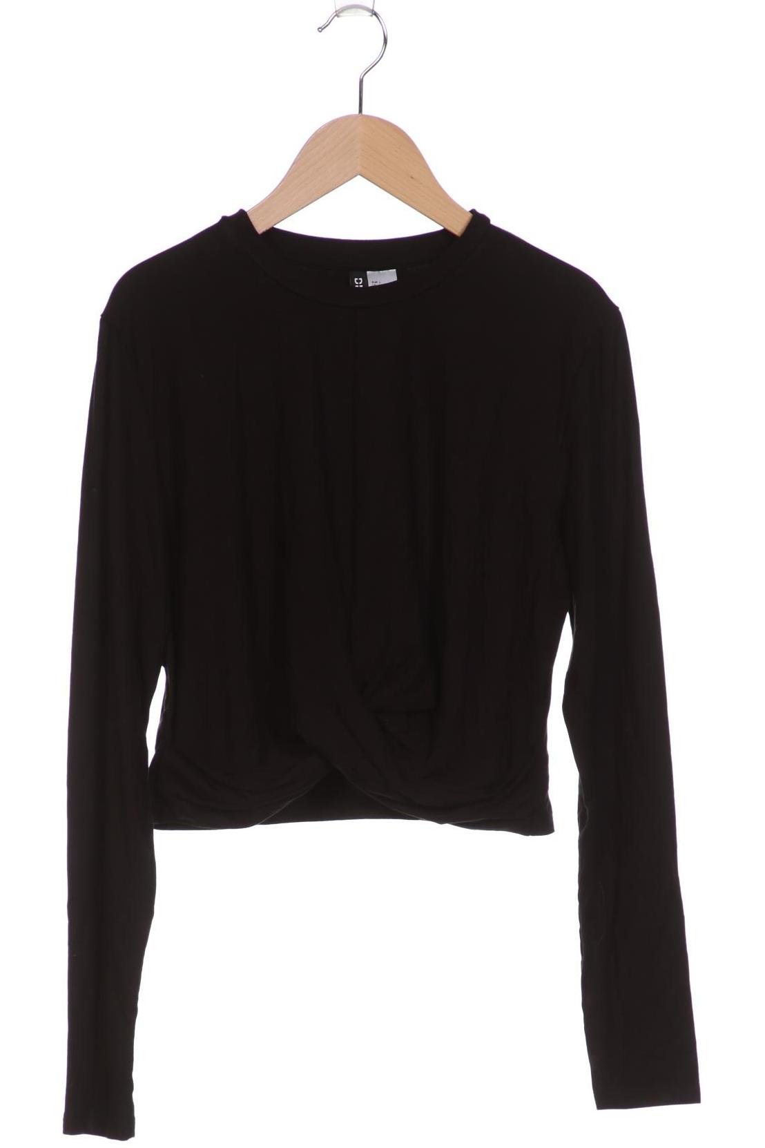 

H&M Damen Langarmshirt, schwarz, Gr. 42