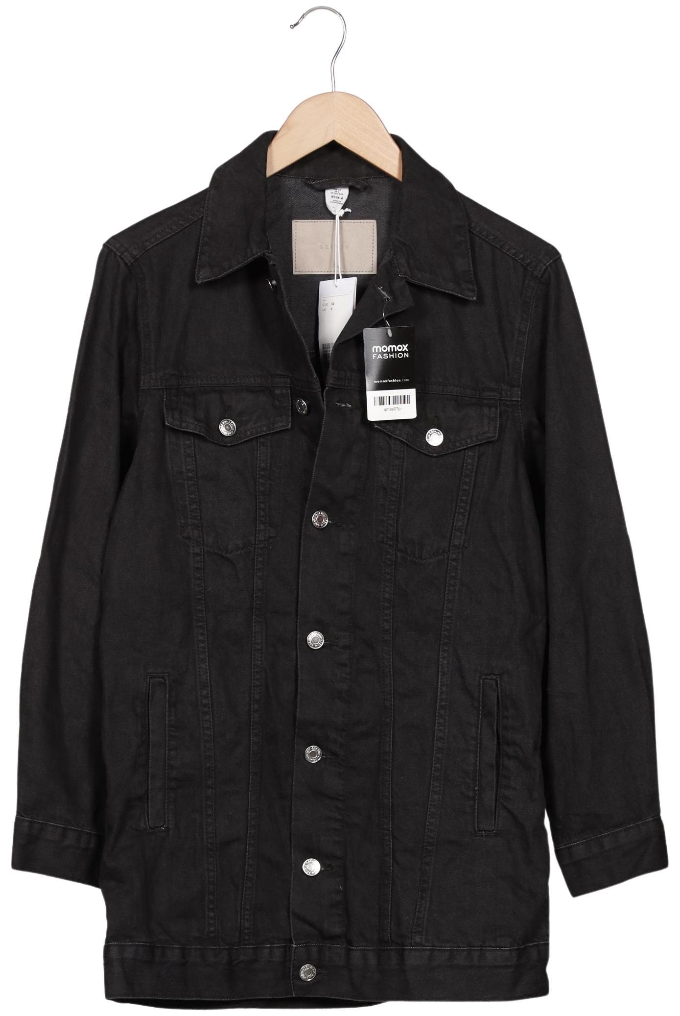 

H&M Damen Jacke, schwarz, Gr. 34