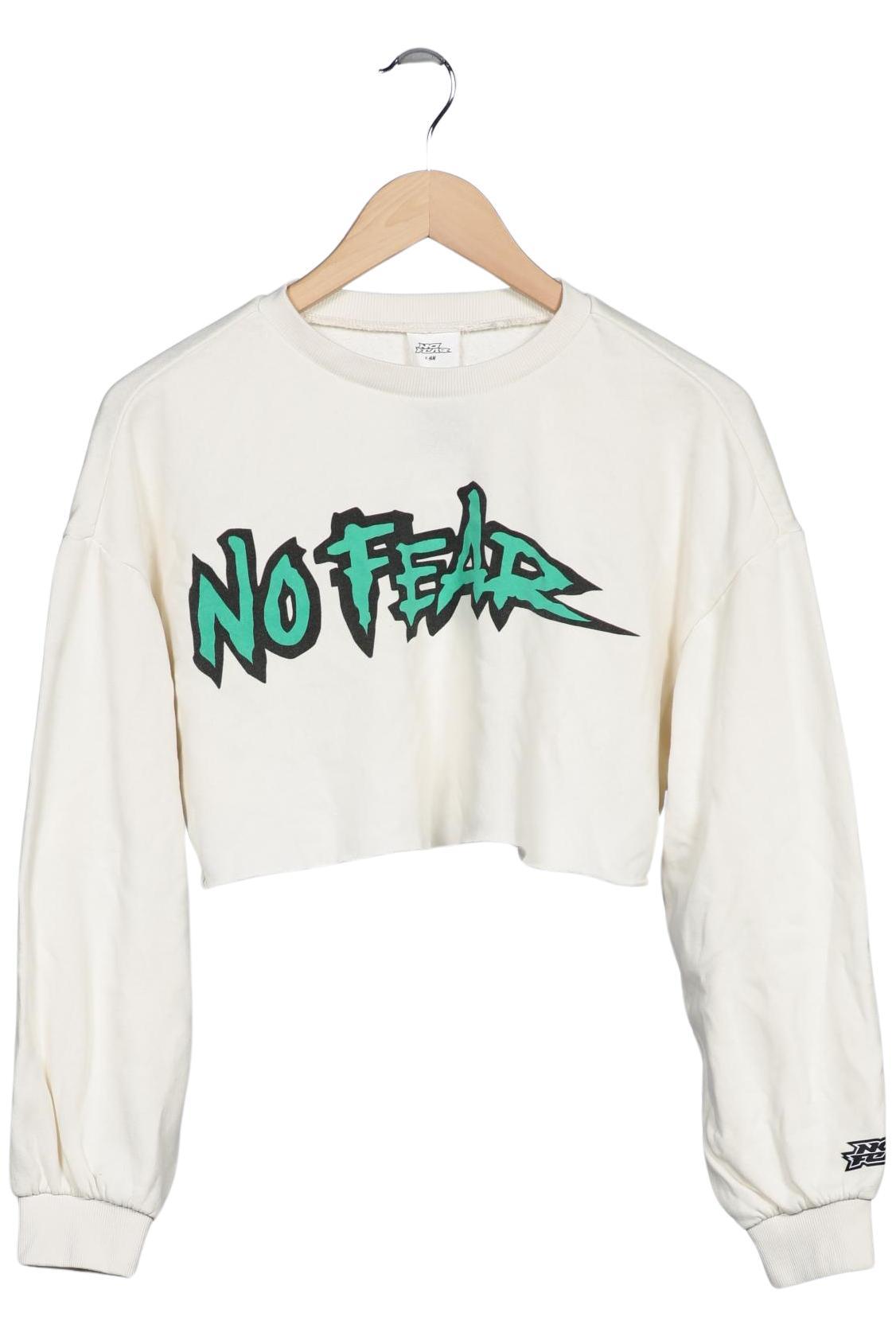 

H&M Damen Sweatshirt, cremeweiß, Gr. 36