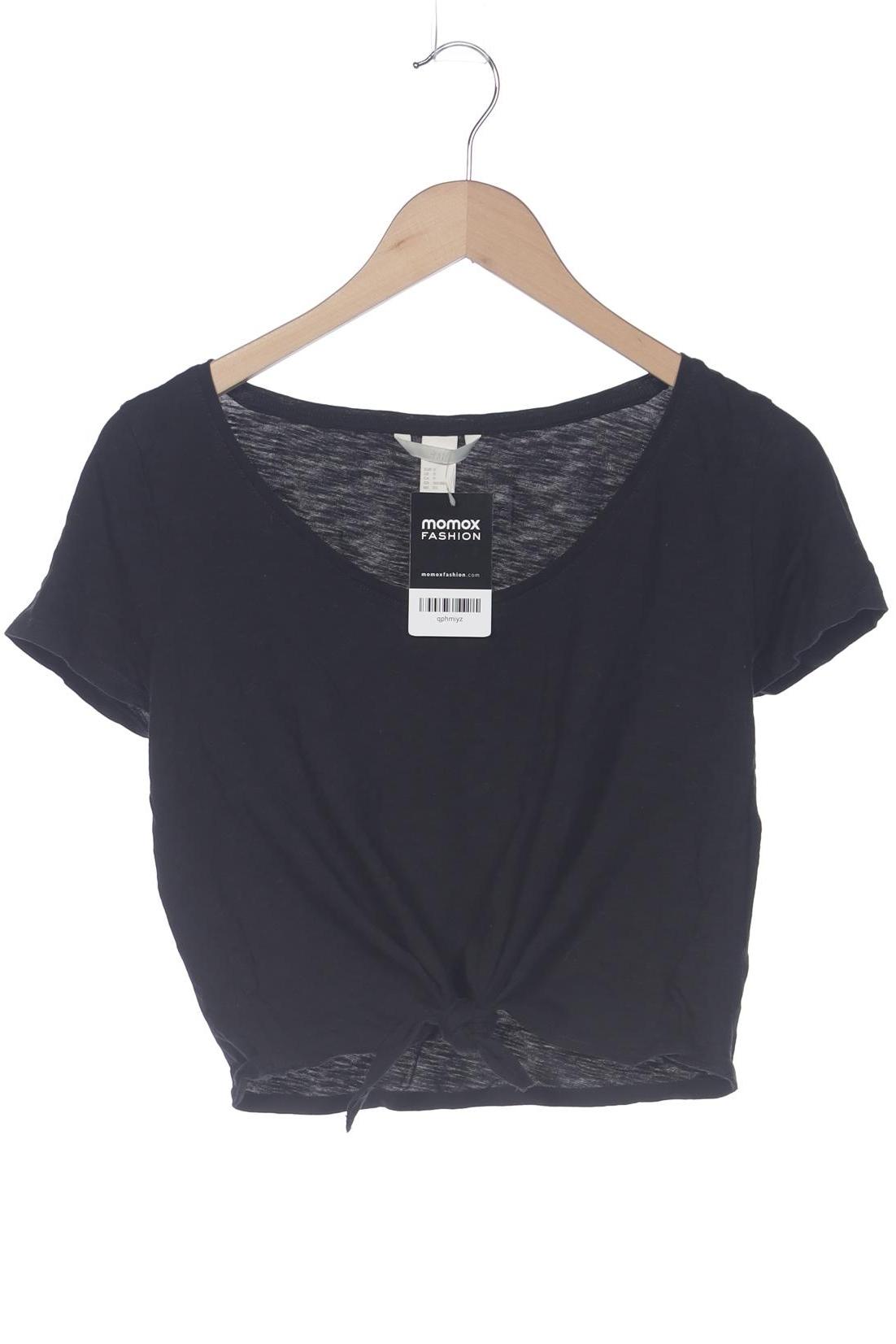 

H&M Damen T-Shirt, schwarz, Gr. 36