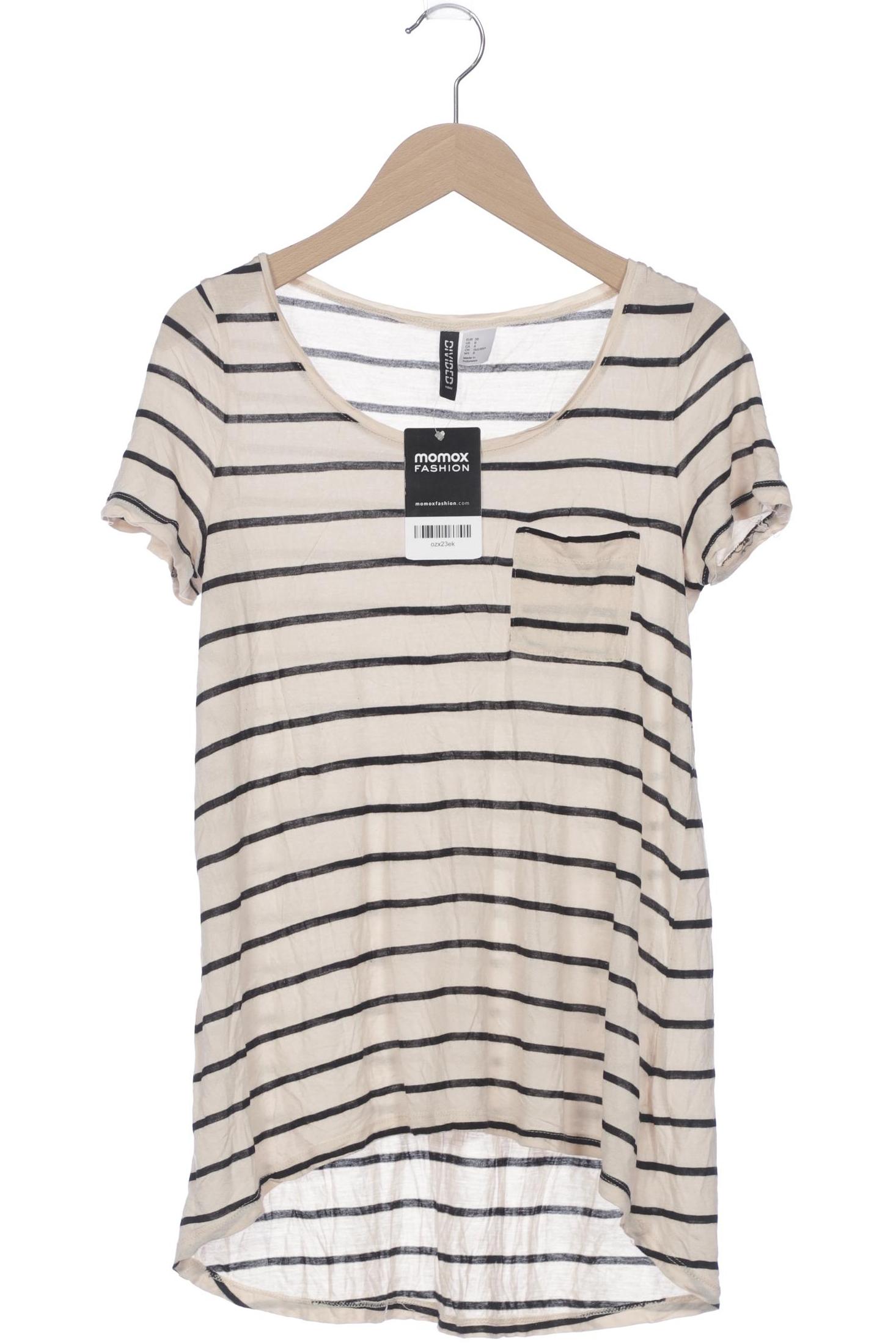 

H&M Damen T-Shirt, beige, Gr. 38