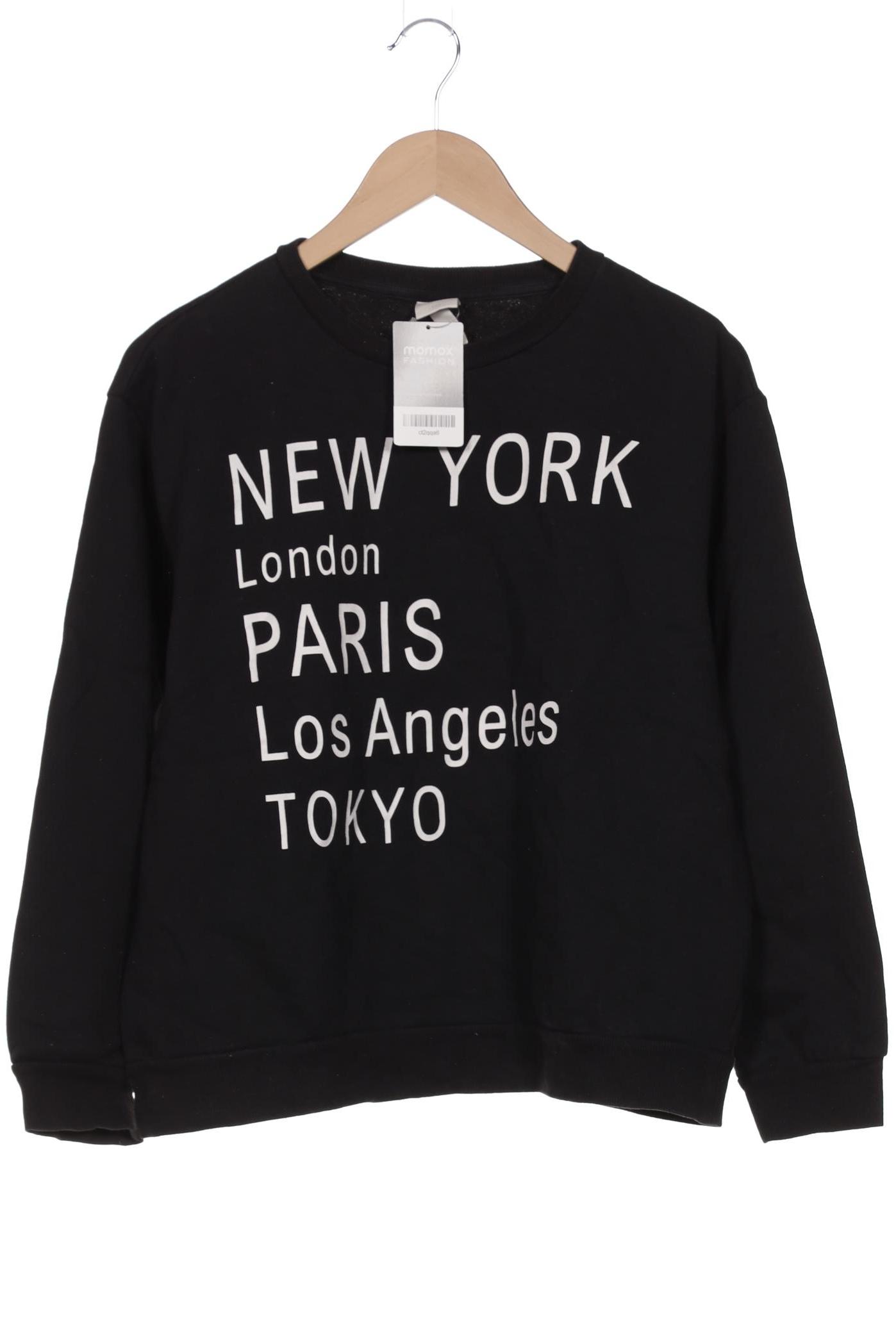 

H&M Damen Sweatshirt, schwarz, Gr. 38