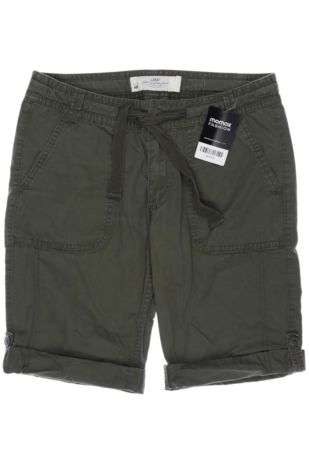 

H&M Damen Shorts, grün, Gr. 36