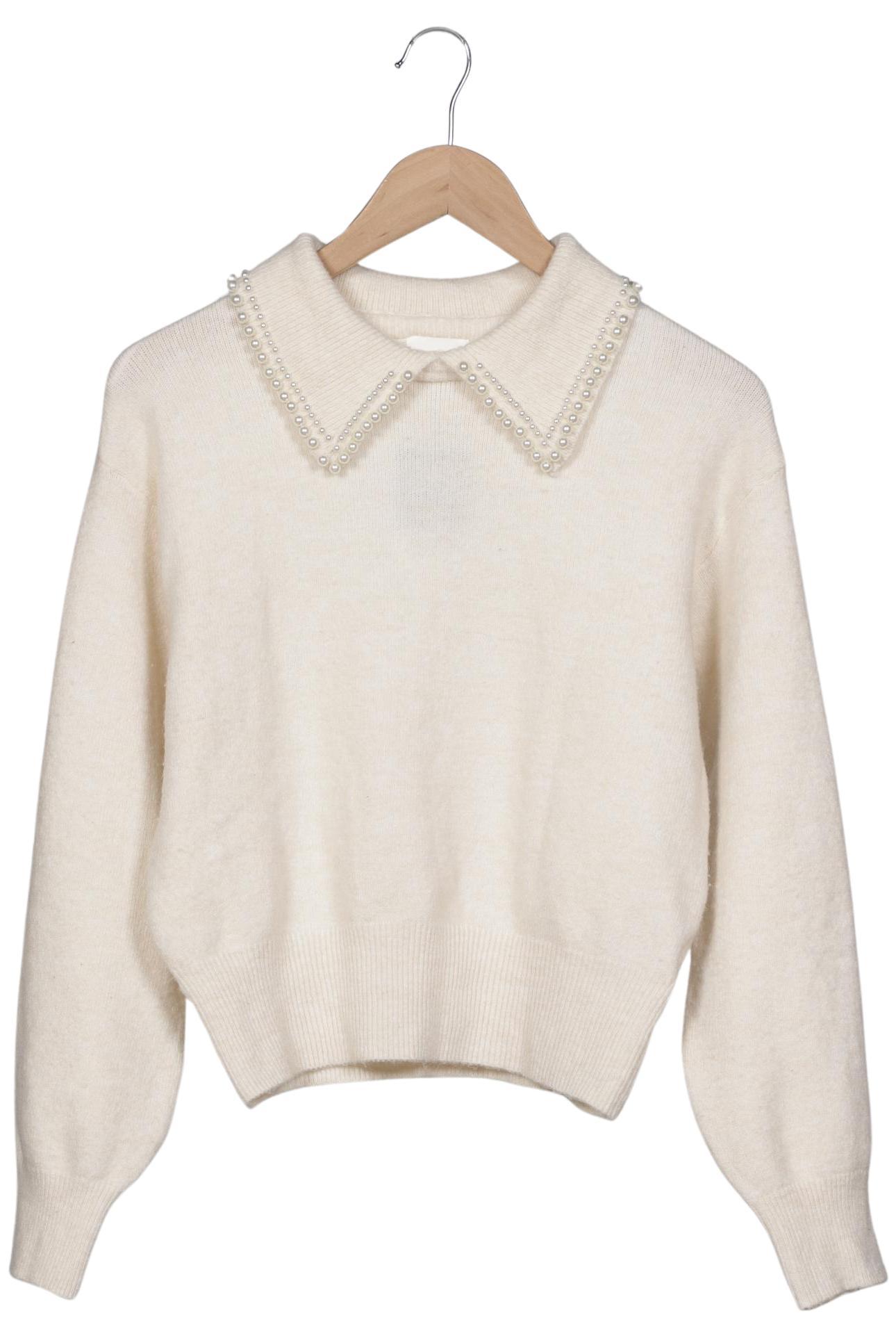 

H&M Damen Pullover, cremeweiß, Gr. 36