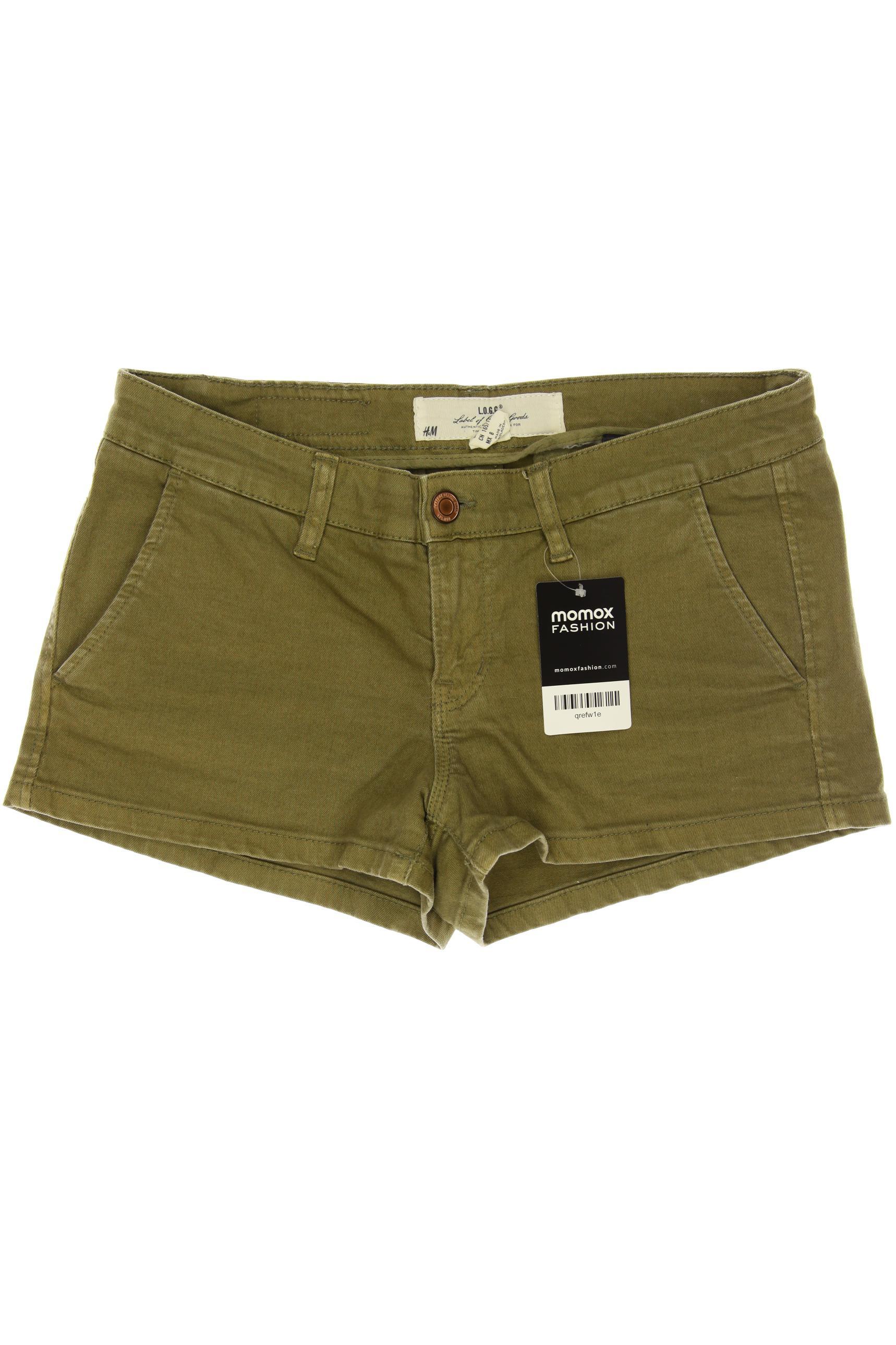 

H&M Damen Shorts, grün, Gr. 38