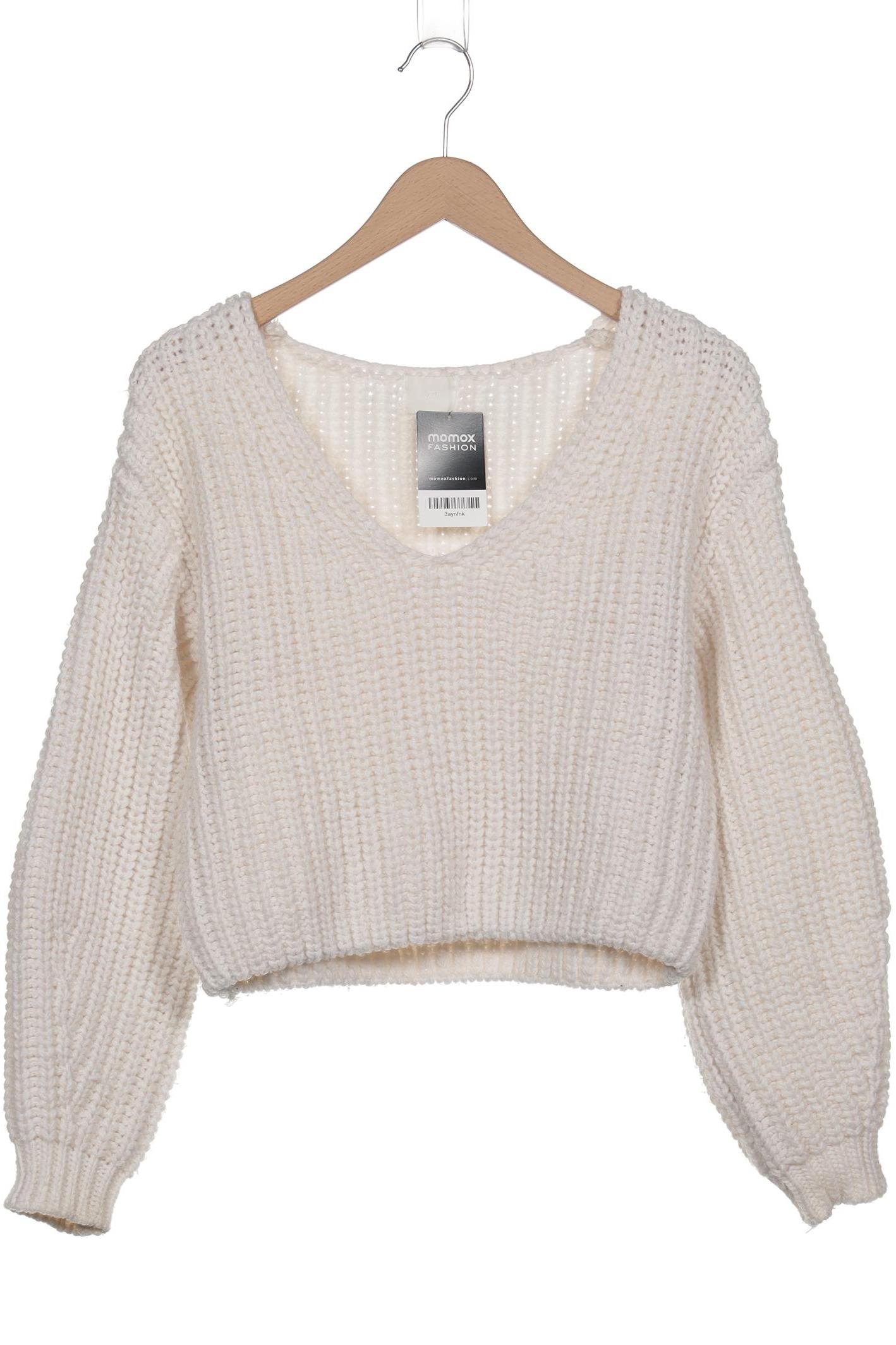 

H&M Damen Pullover, weiß, Gr. 36