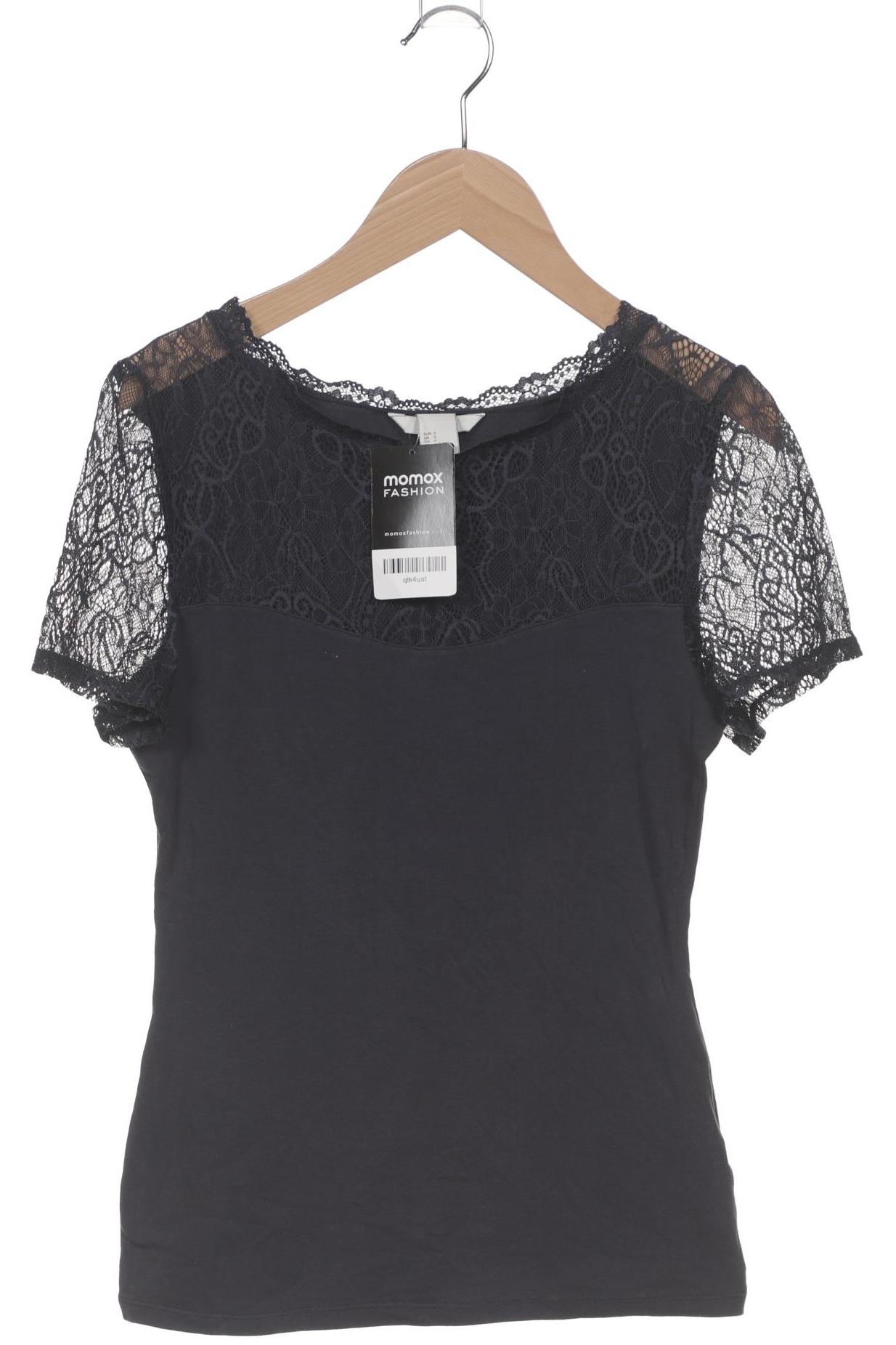 

H&M Damen T-Shirt, marineblau, Gr. 36