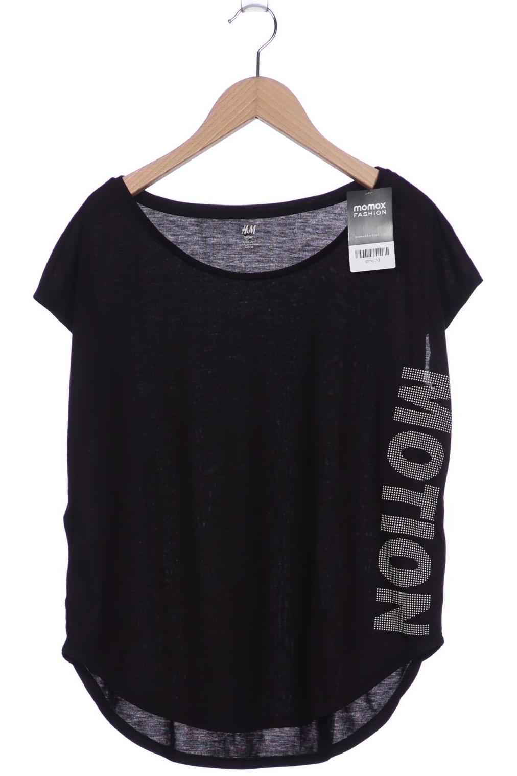 

H&M Damen T-Shirt, schwarz, Gr. 36