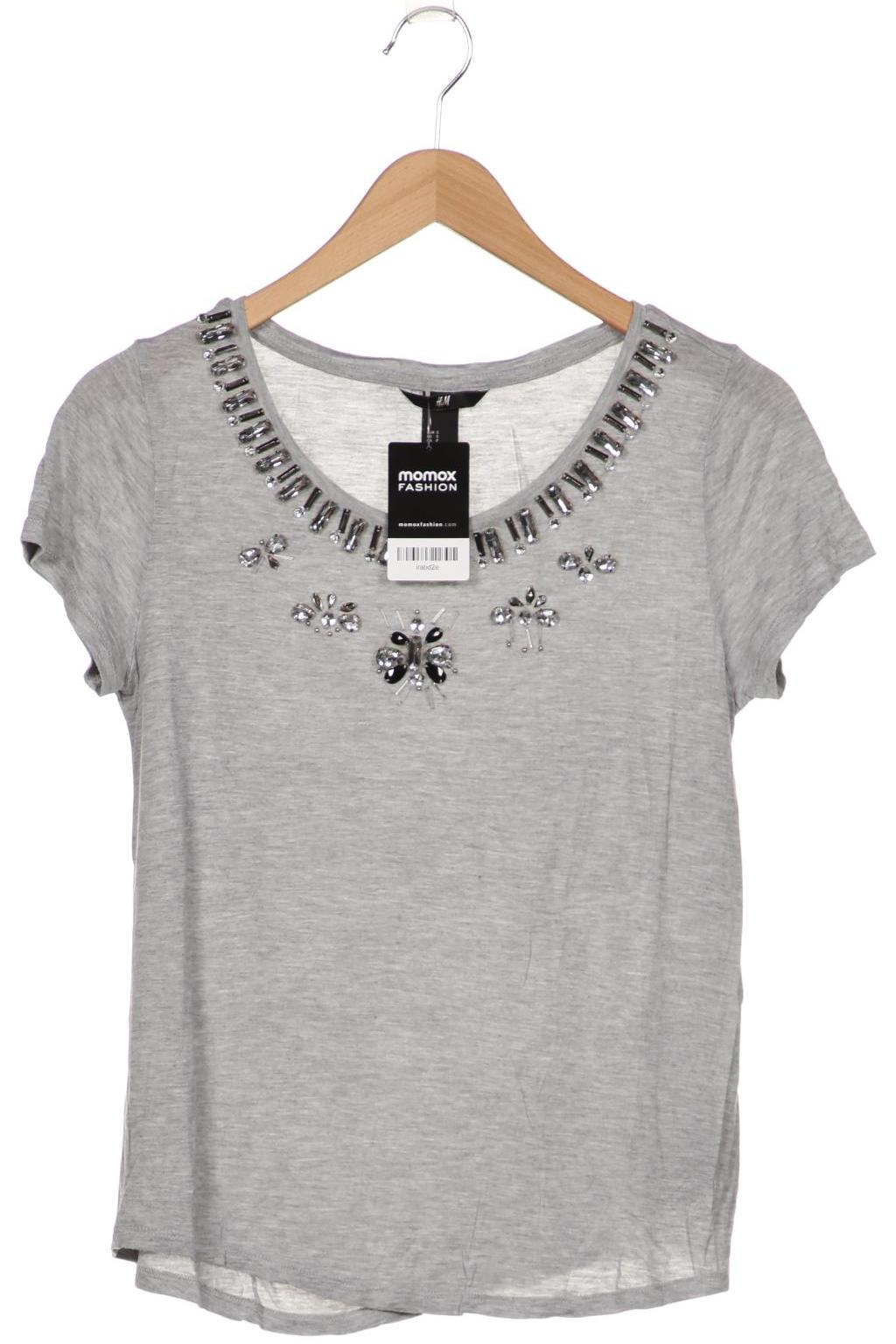 

H&M Damen T-Shirt, grau, Gr. 36