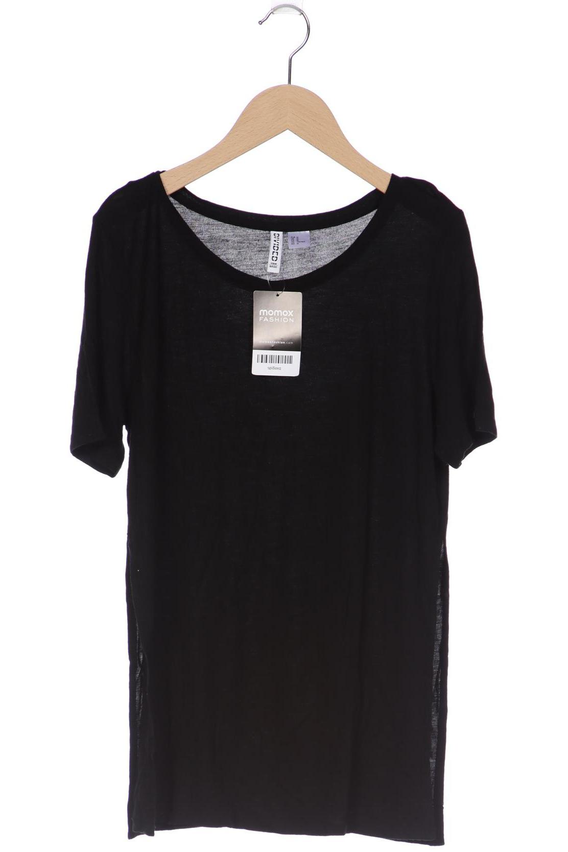 

H&M Damen T-Shirt, schwarz, Gr. 38