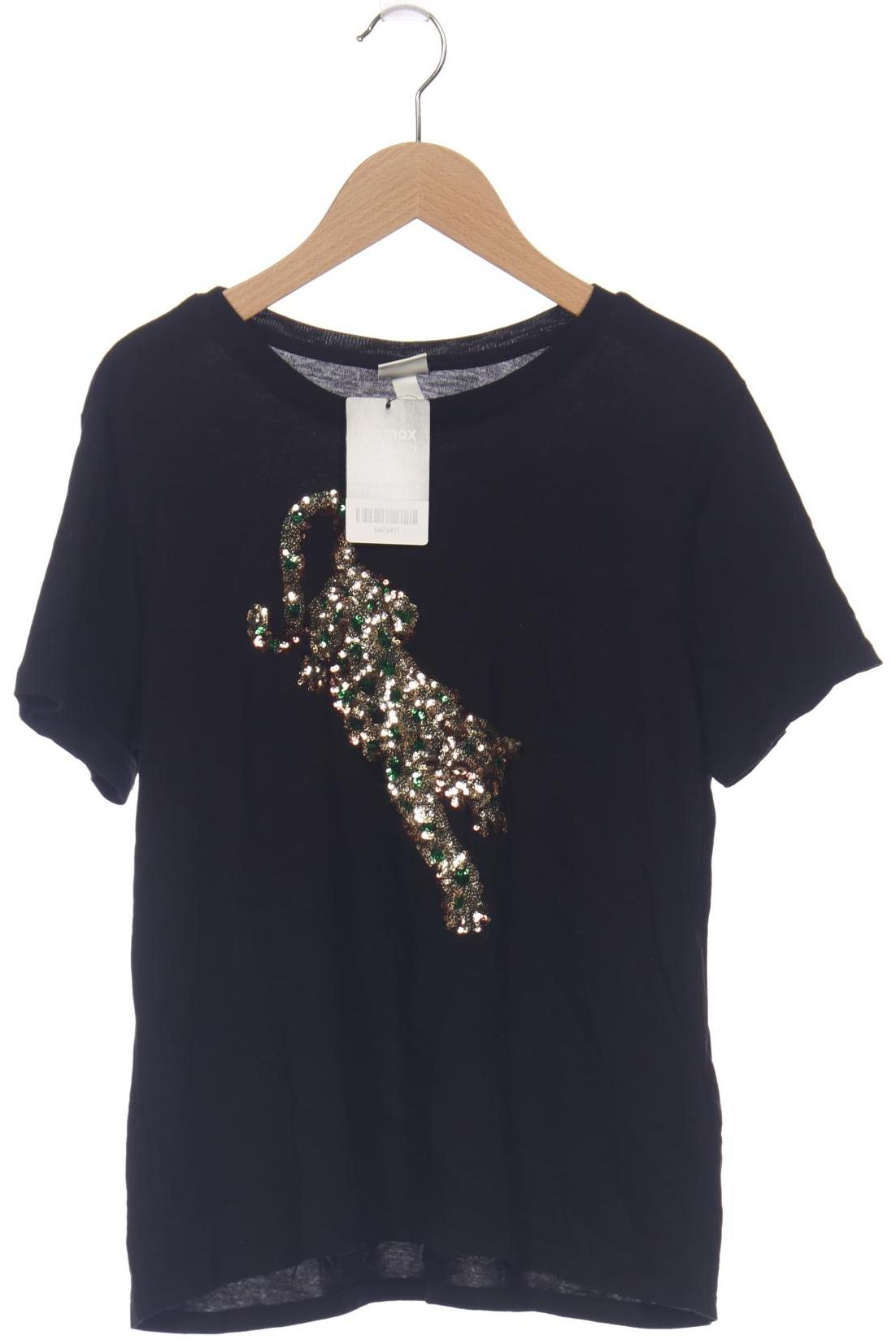 

H&M Damen T-Shirt, schwarz, Gr. 36
