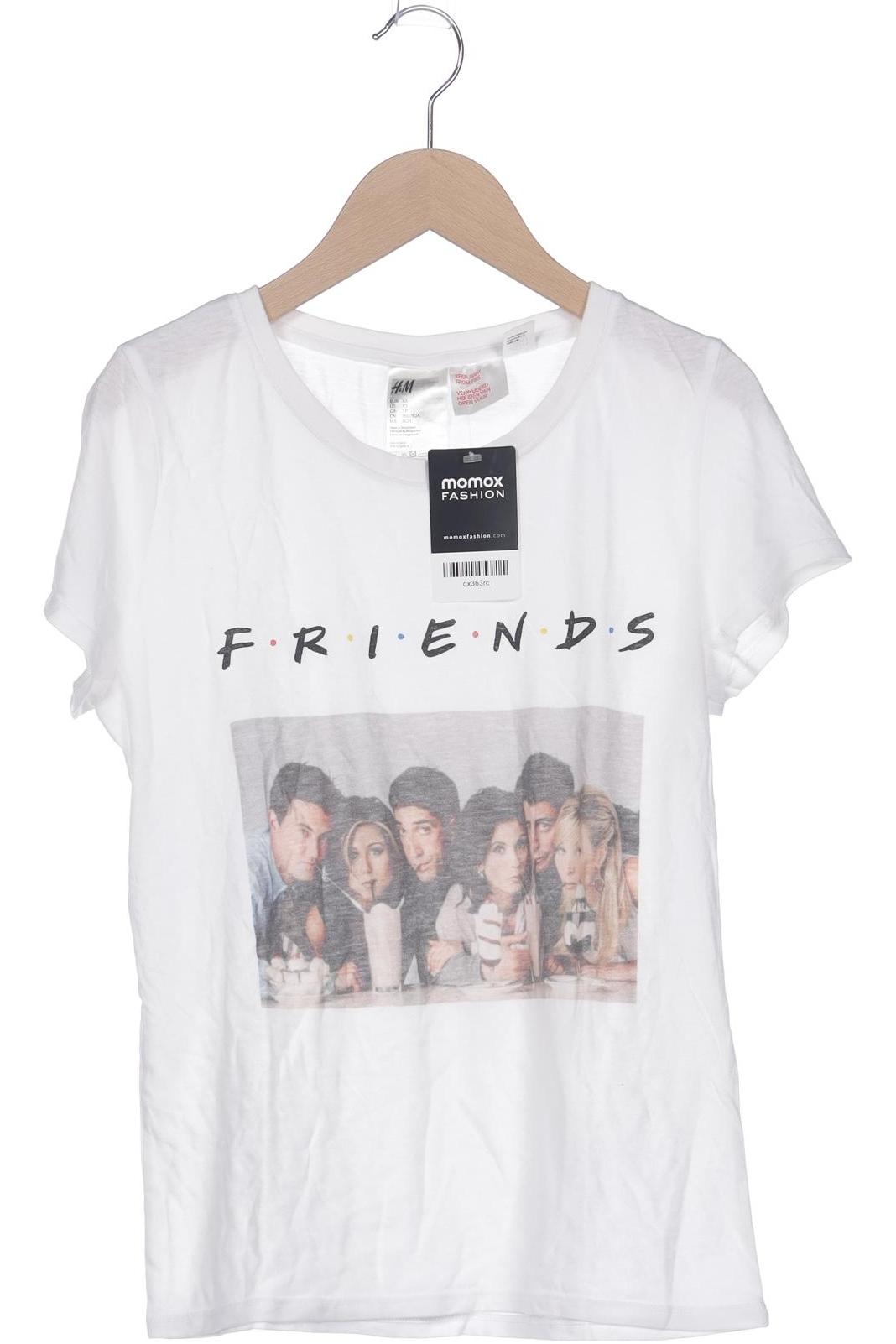 

H&M Damen T-Shirt, weiß, Gr. 34