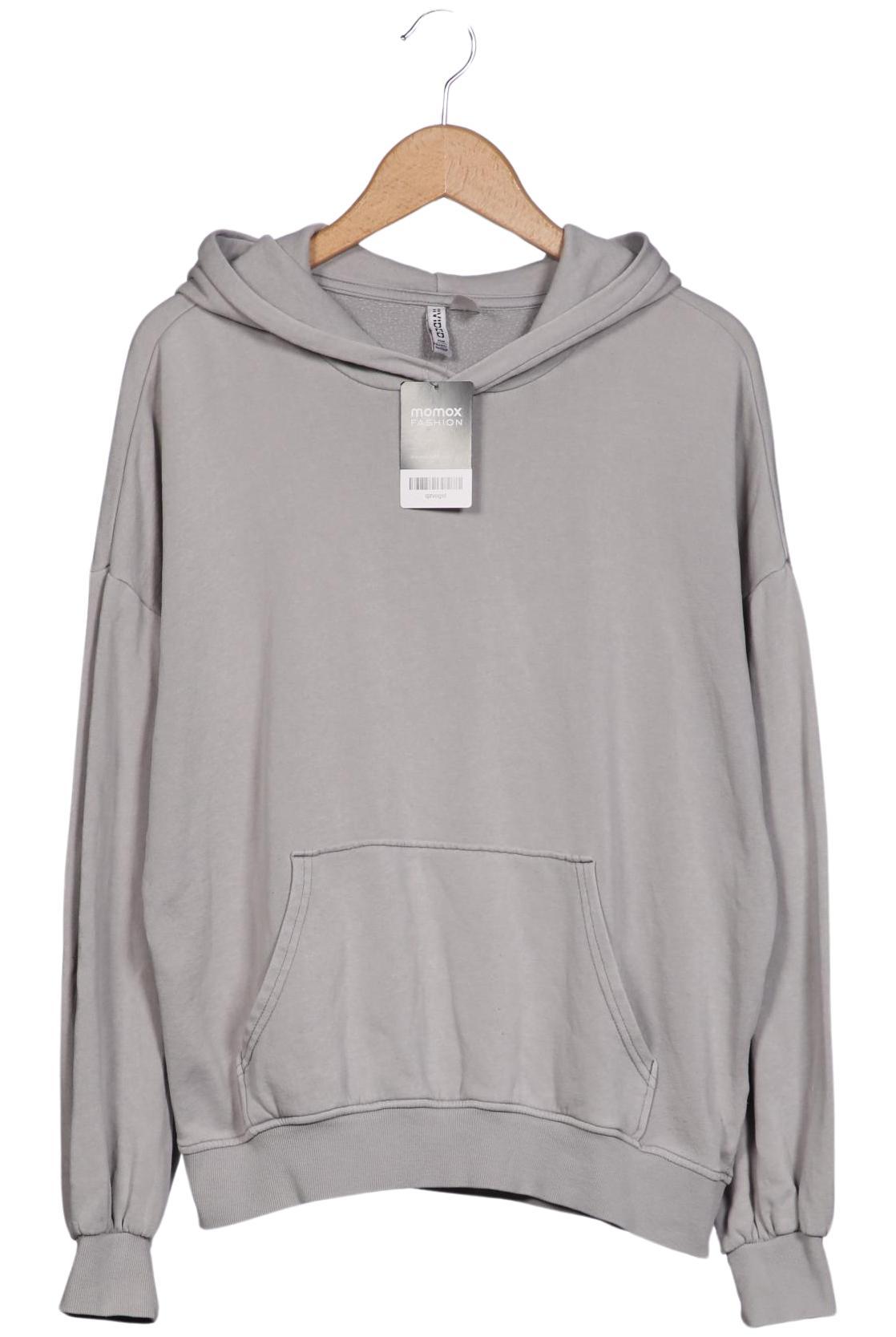 

H&M Damen Kapuzenpullover, grau, Gr. 36