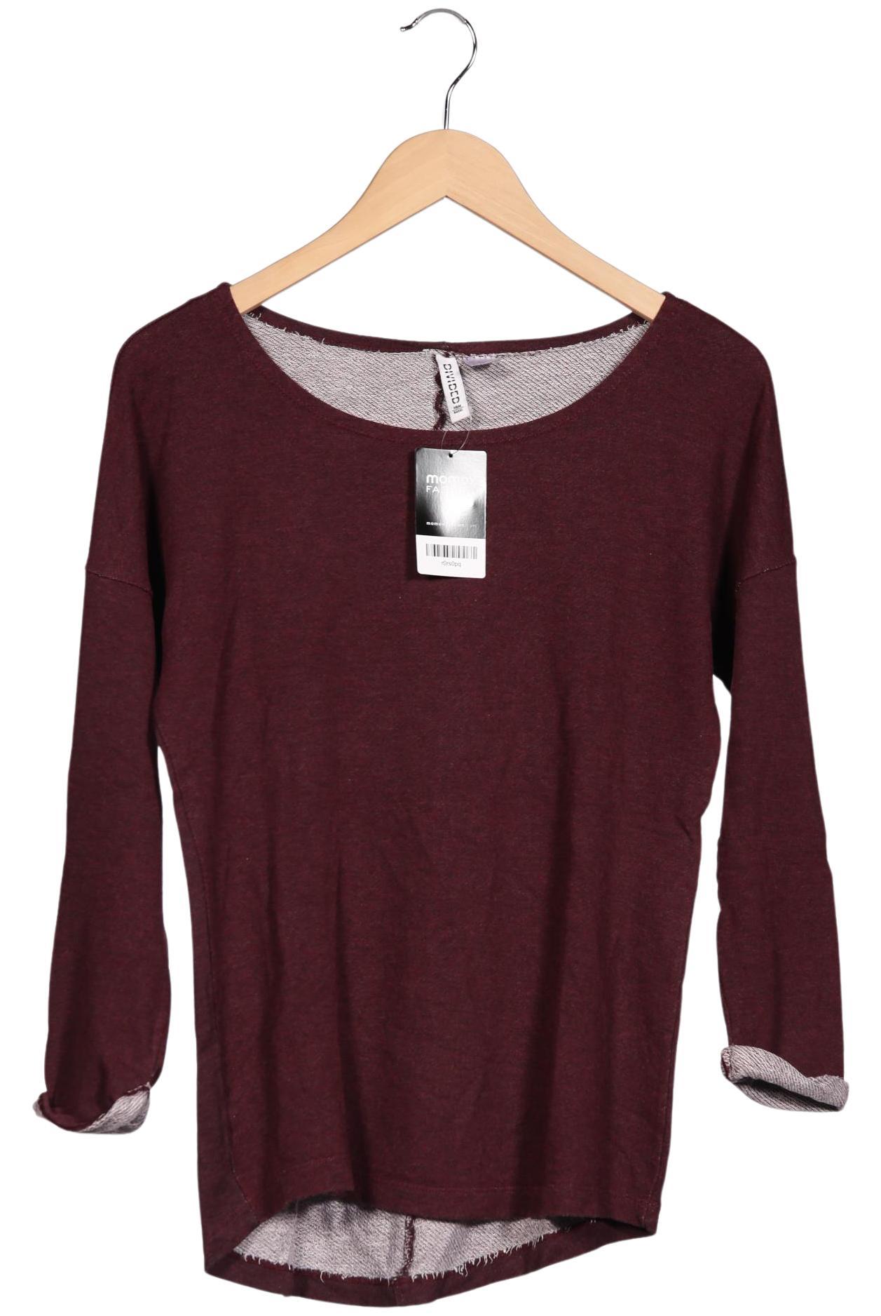 

H&M Damen Sweatshirt, bordeaux, Gr. 36