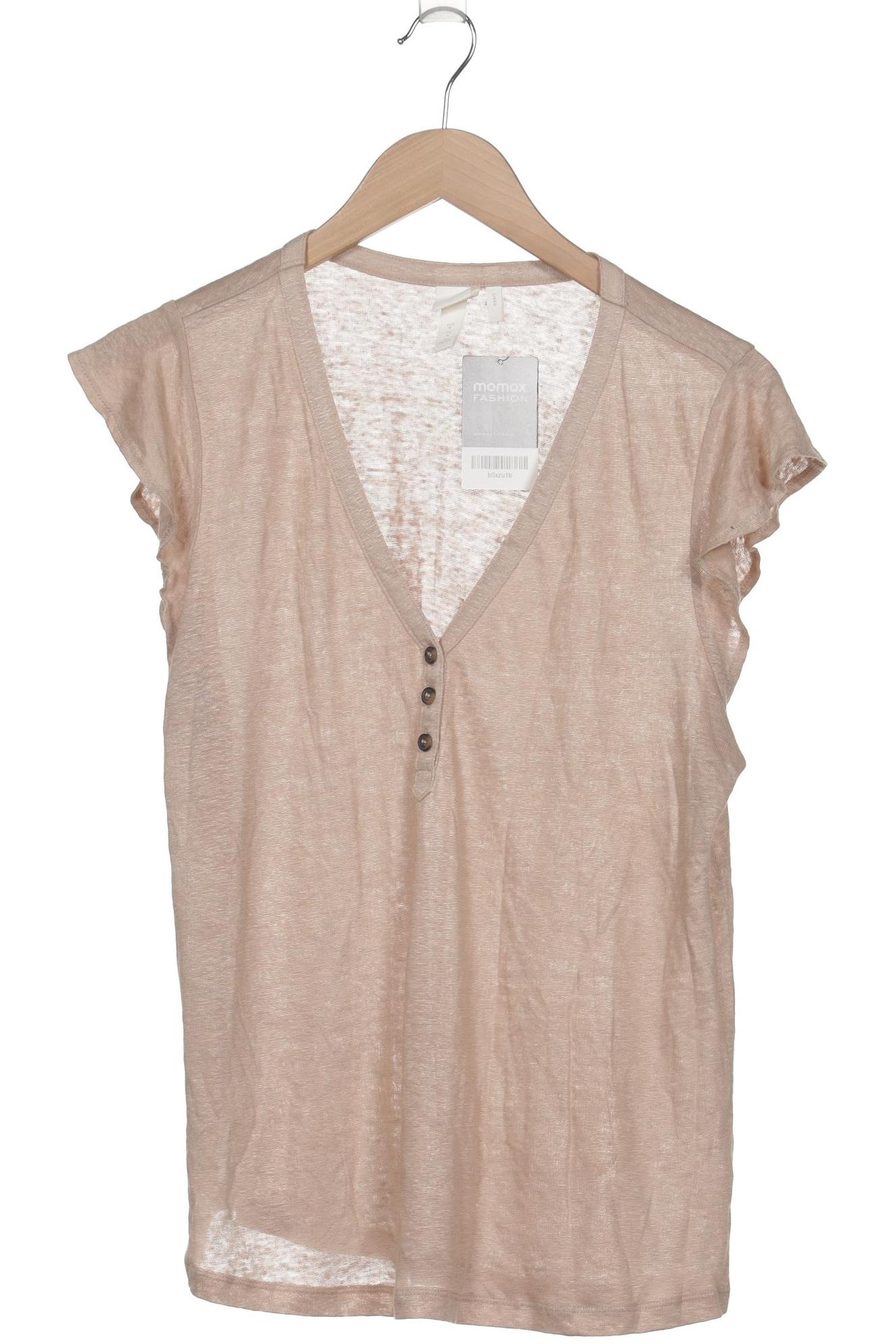 

H&M Damen T-Shirt, beige, Gr. 38