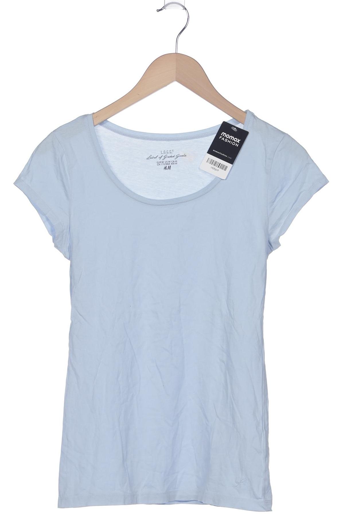 

H&M Damen T-Shirt, hellblau, Gr. 38