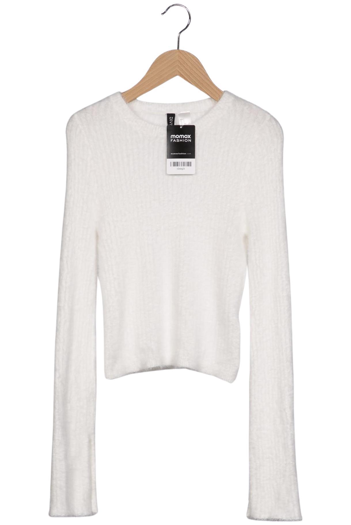 

H&M Damen Pullover, weiß, Gr. 36