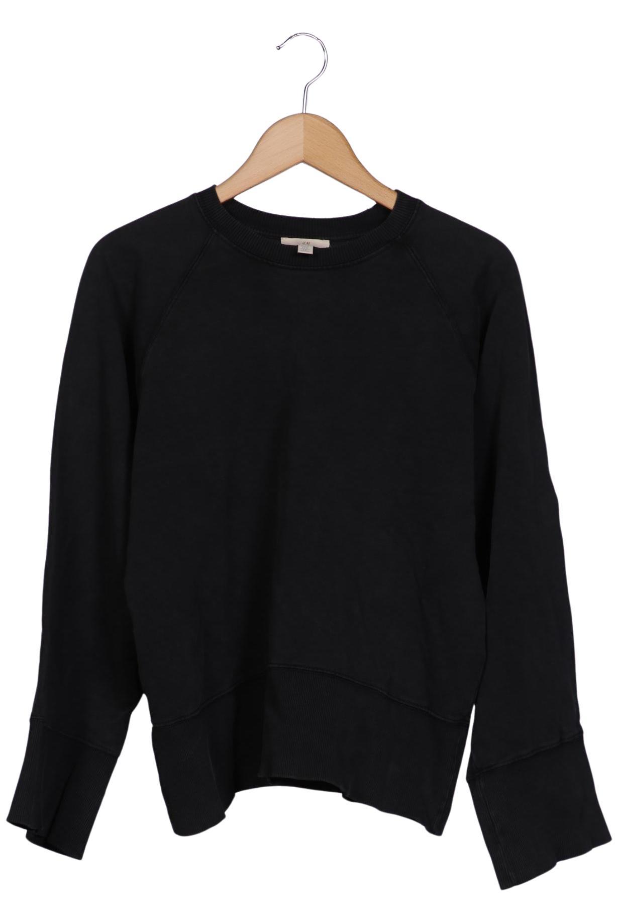 

H&M Damen Sweatshirt, schwarz, Gr. 34