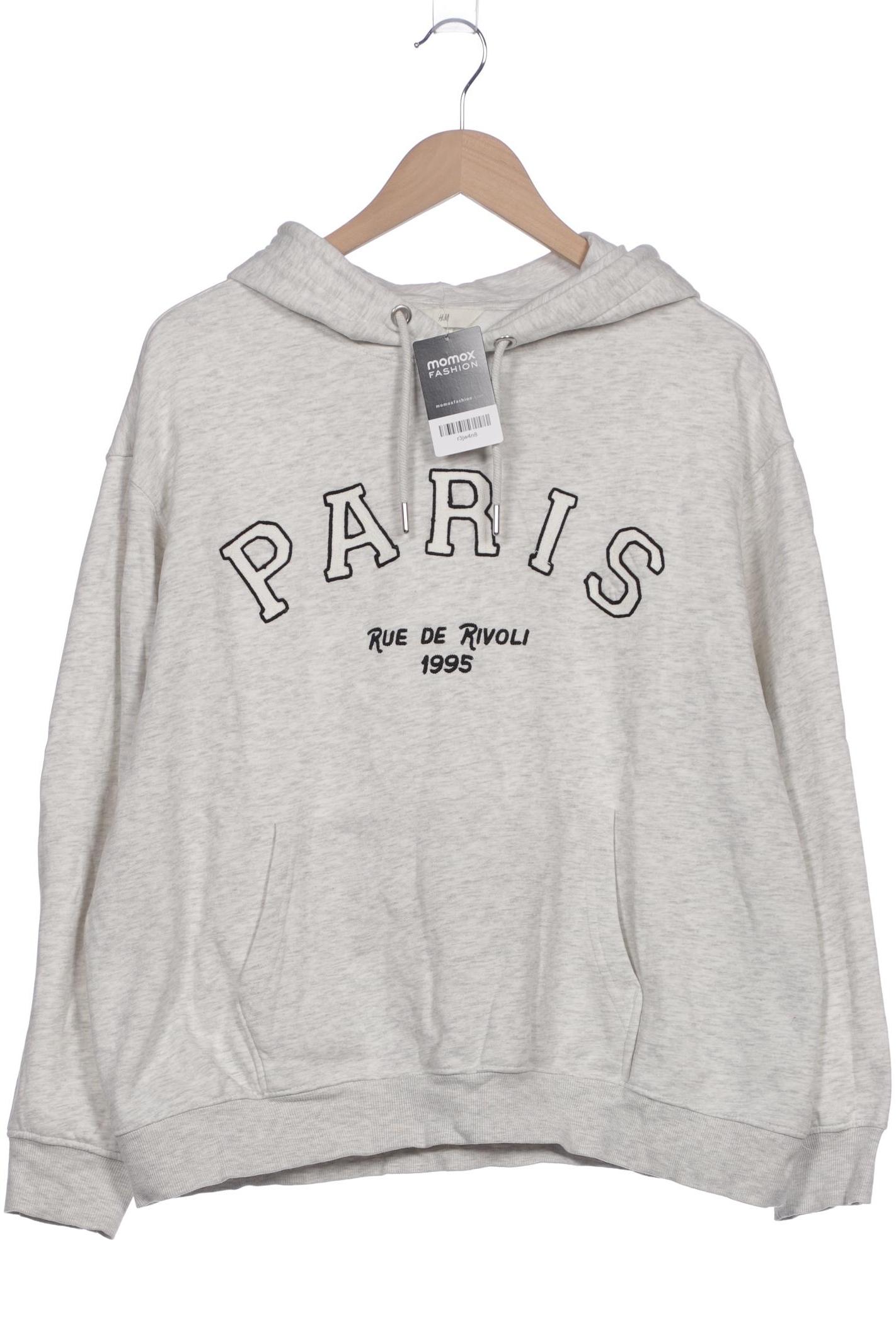 

H&M Damen Kapuzenpullover, grau, Gr. 38