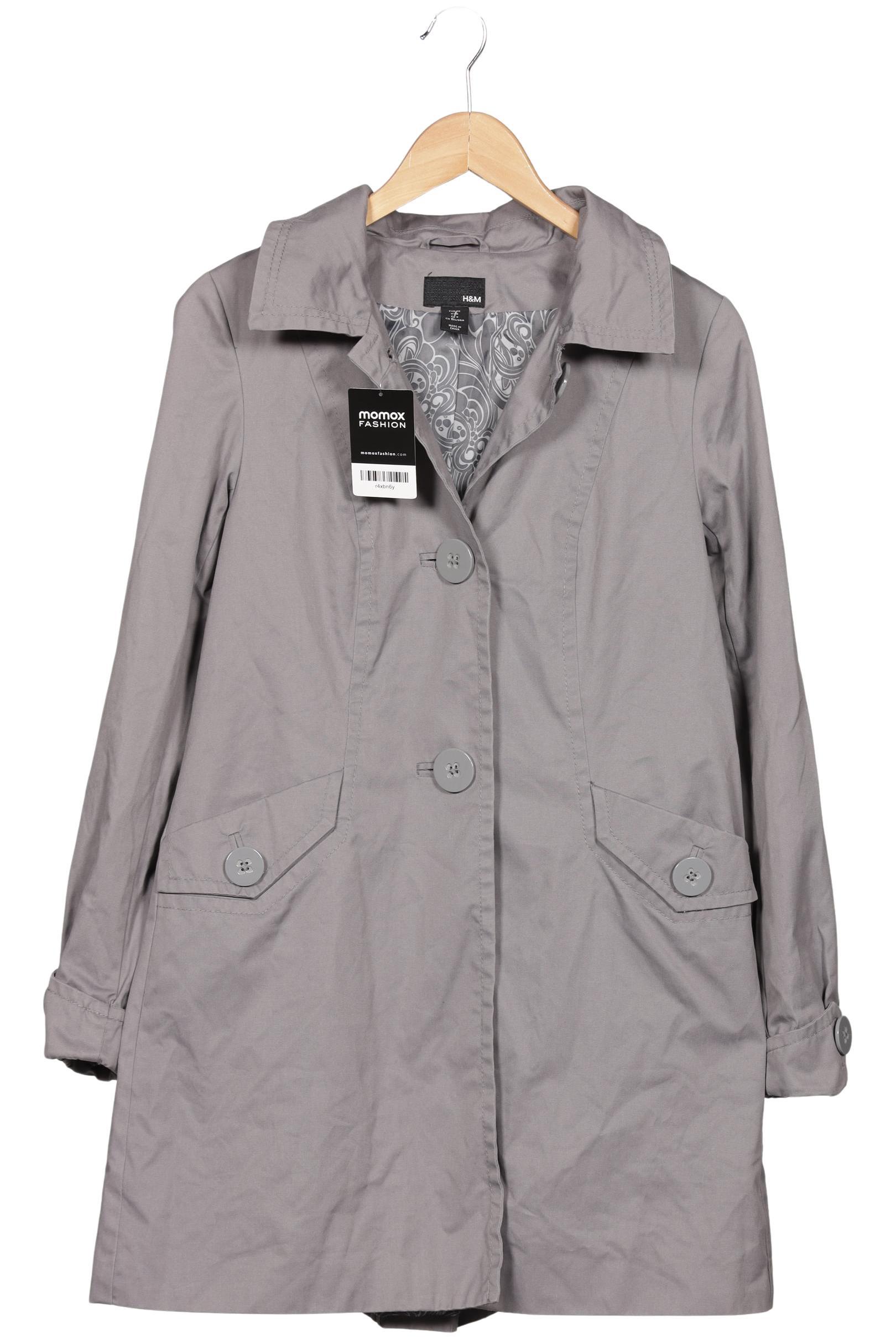 

H&M Damen Mantel, grau, Gr. 36