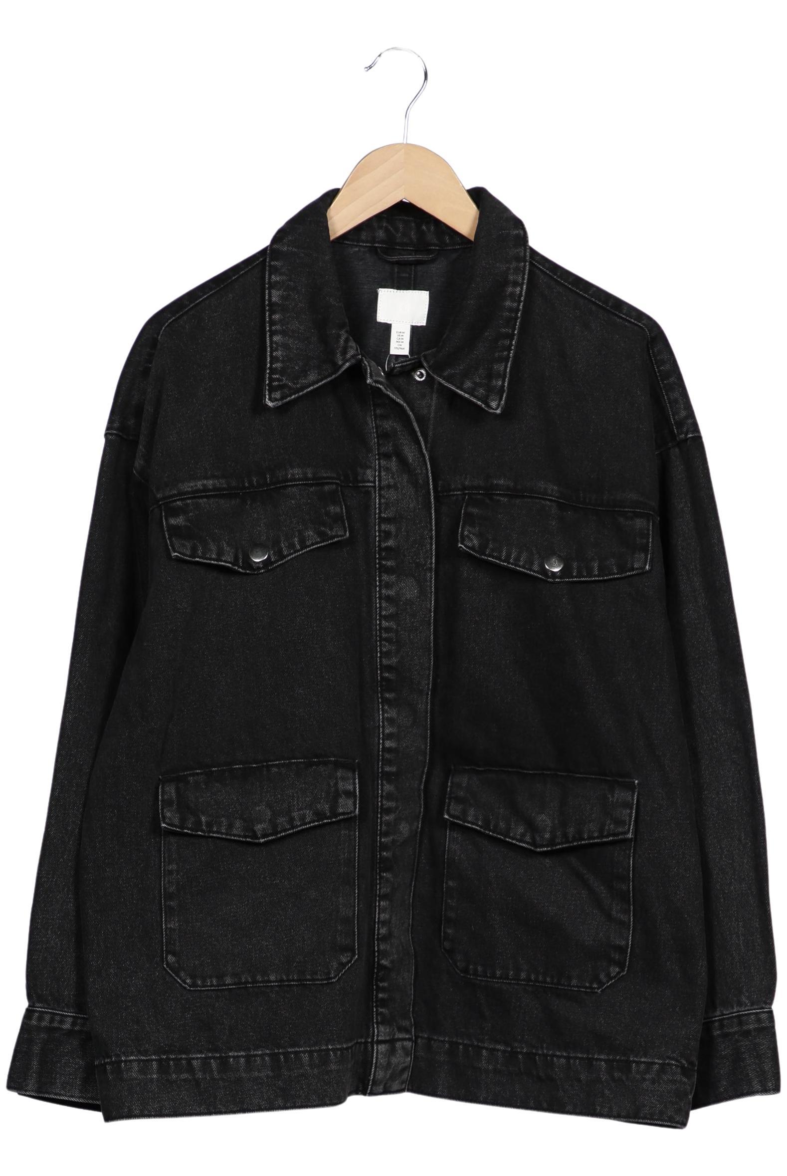 

H&M Damen Jacke, schwarz, Gr. 38