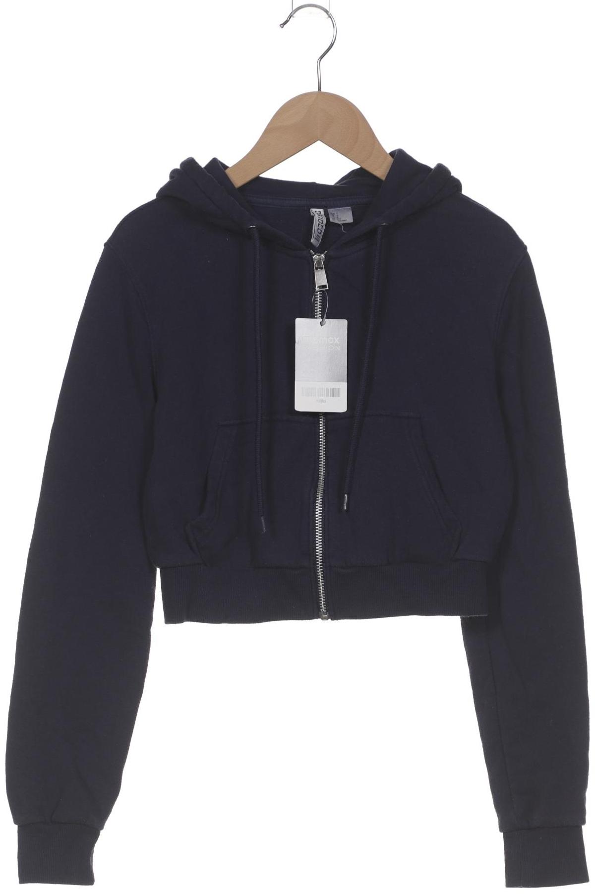 

H&M Damen Kapuzenpullover, marineblau, Gr. 36