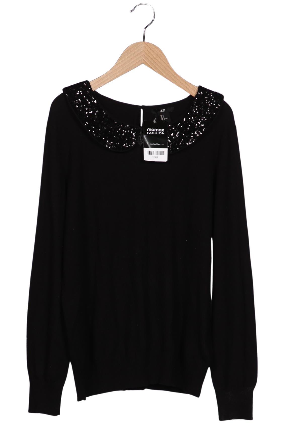 

H&M Damen Pullover, schwarz, Gr. 42