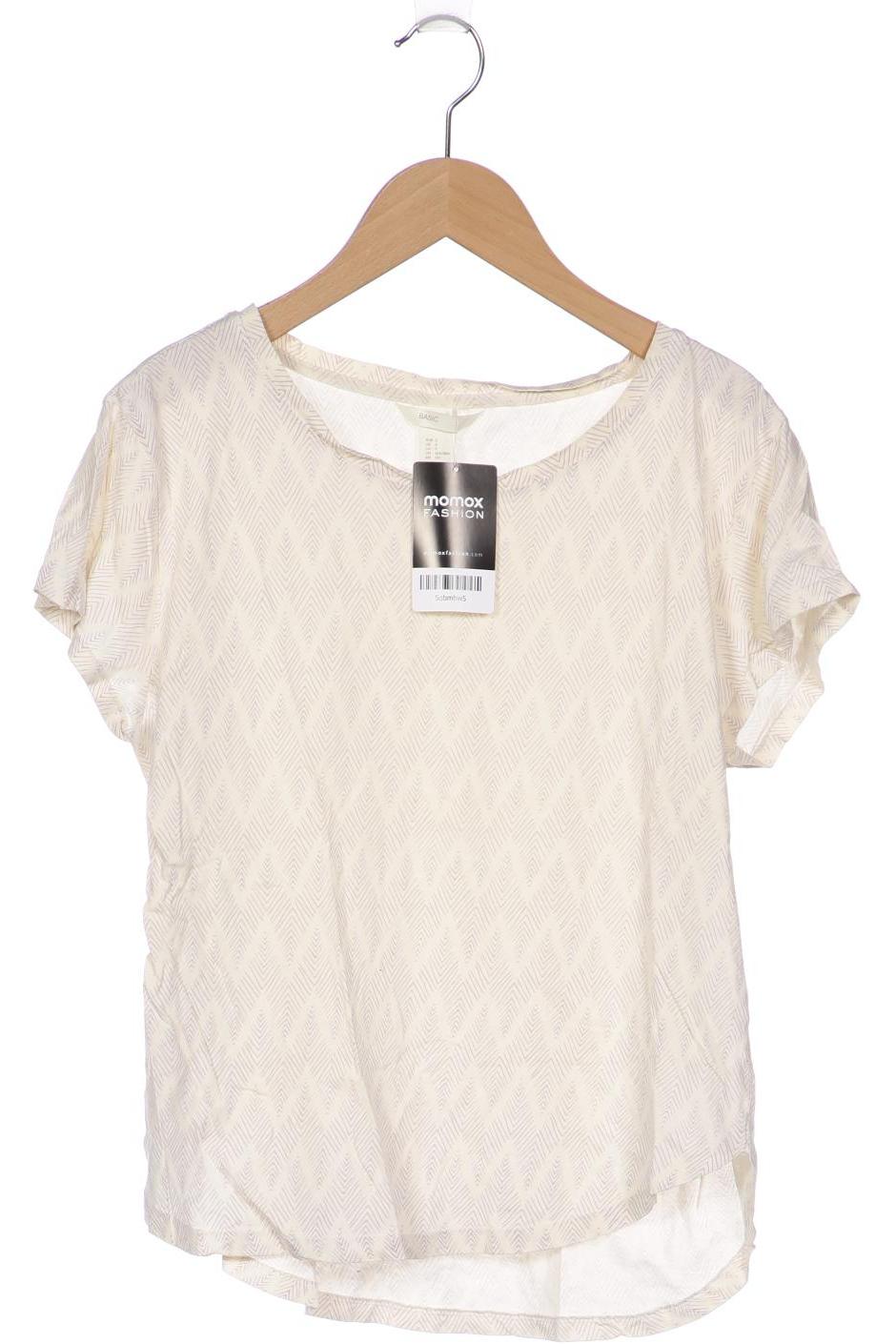 

H&M Damen T-Shirt, cremeweiß, Gr. 36