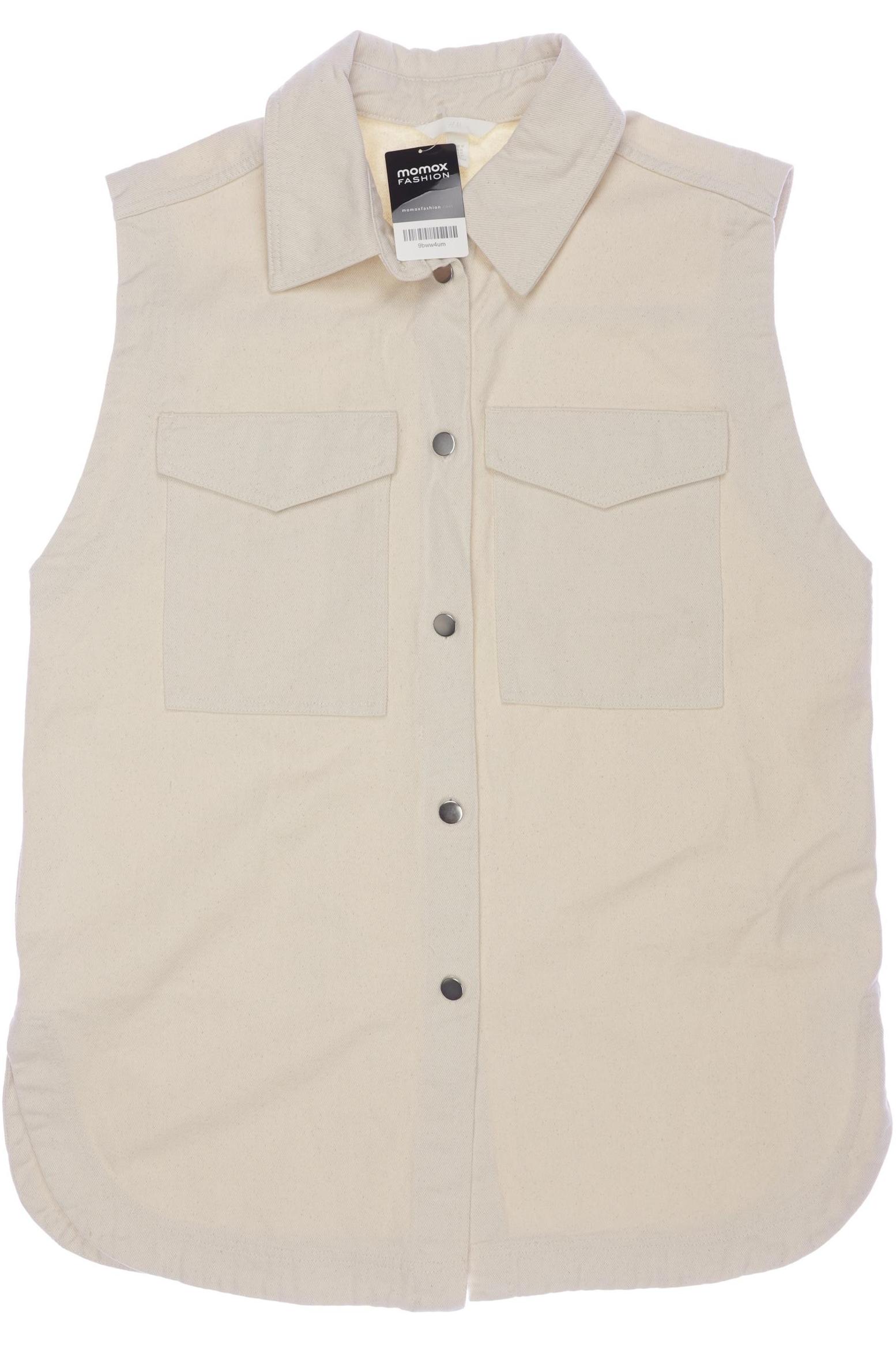 

H&M Damen Weste, cremeweiß, Gr. 38