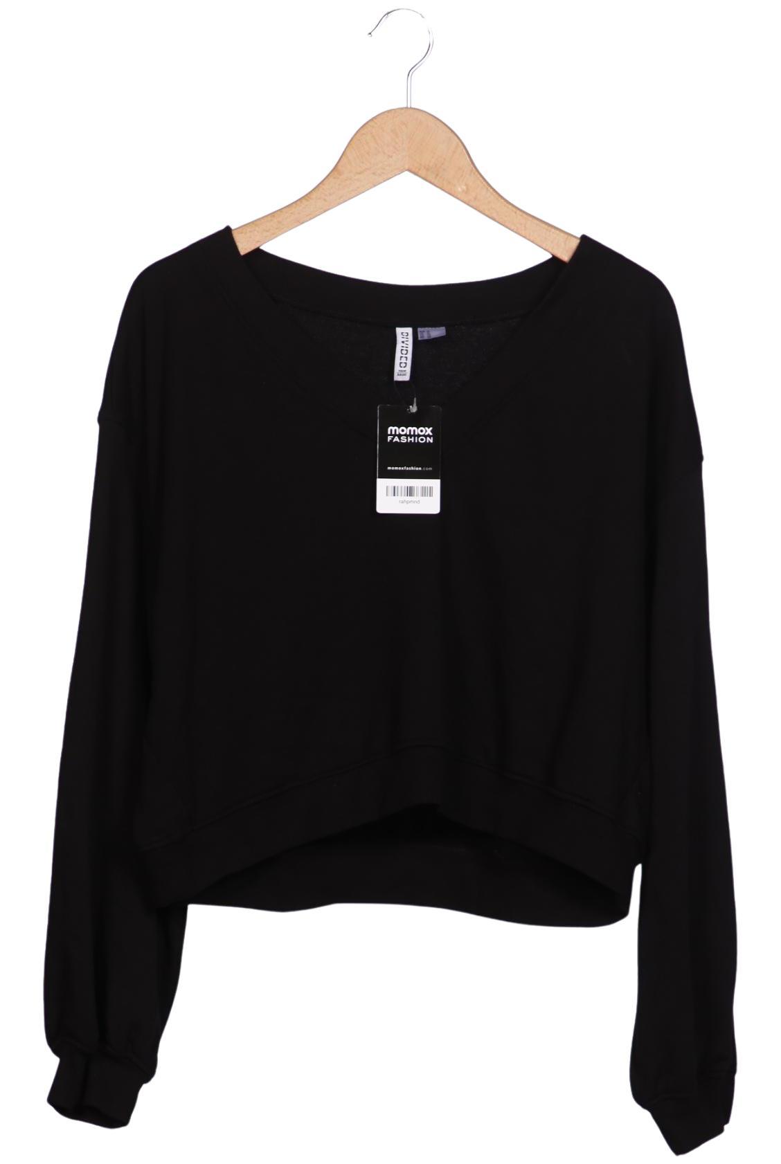 

H&M Damen Sweatshirt, schwarz, Gr. 44