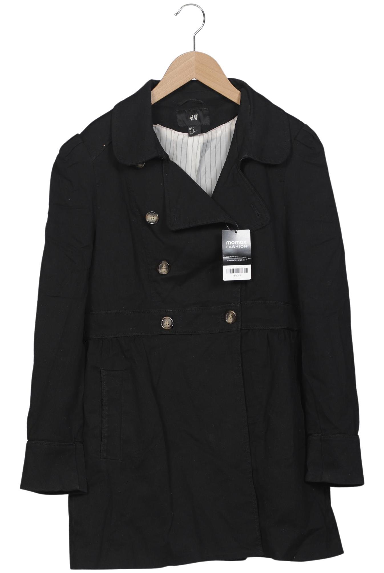 

H&M Damen Mantel, schwarz, Gr. 44