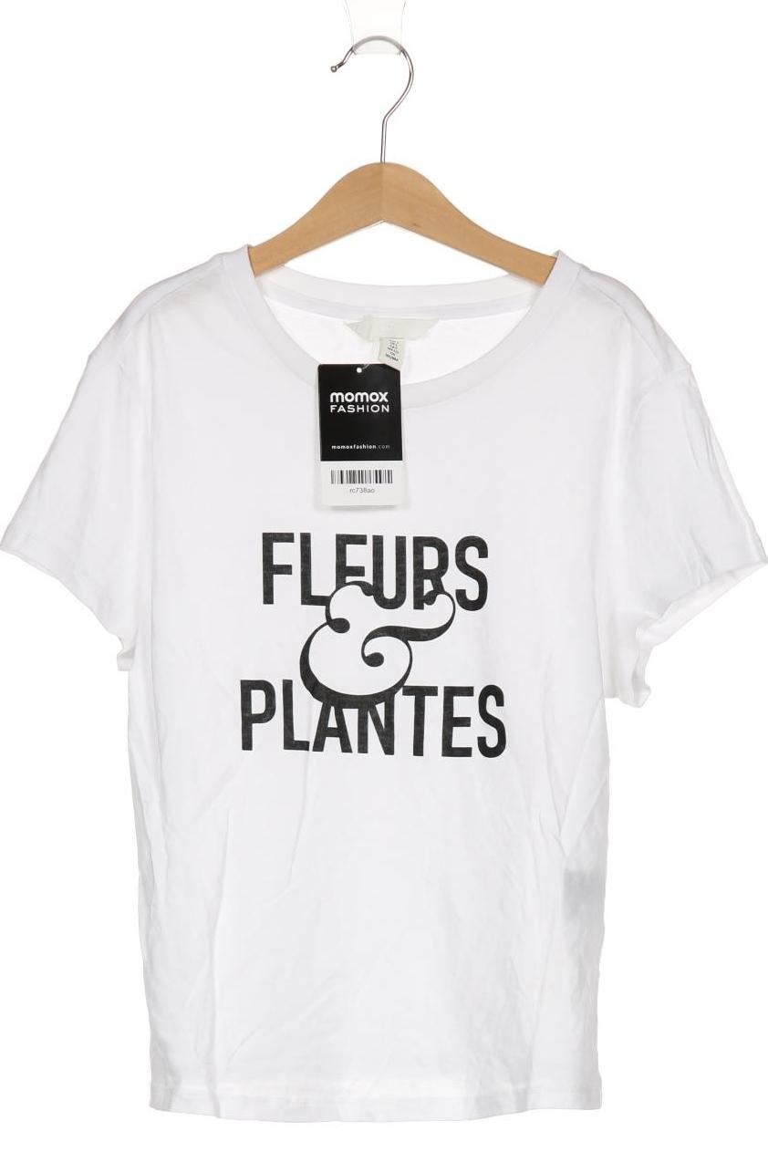 

H&M Damen T-Shirt, weiß, Gr. 36