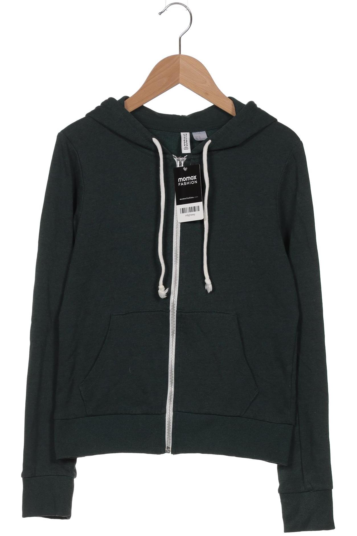 

H&M Damen Kapuzenpullover, grün, Gr. 34